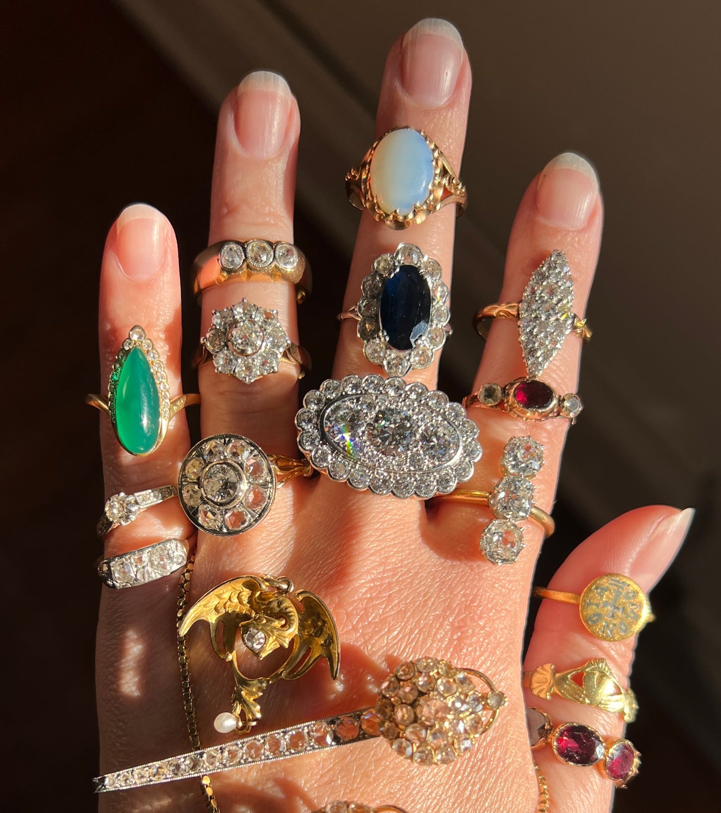 Vintage VAN CLEEF & ARPELS Boxed 5.25 Carat Transitional Cut Diamond Ring Heavy 22g 18k Gold Platinum Vtg to Antique Art Deco Special in Original Box