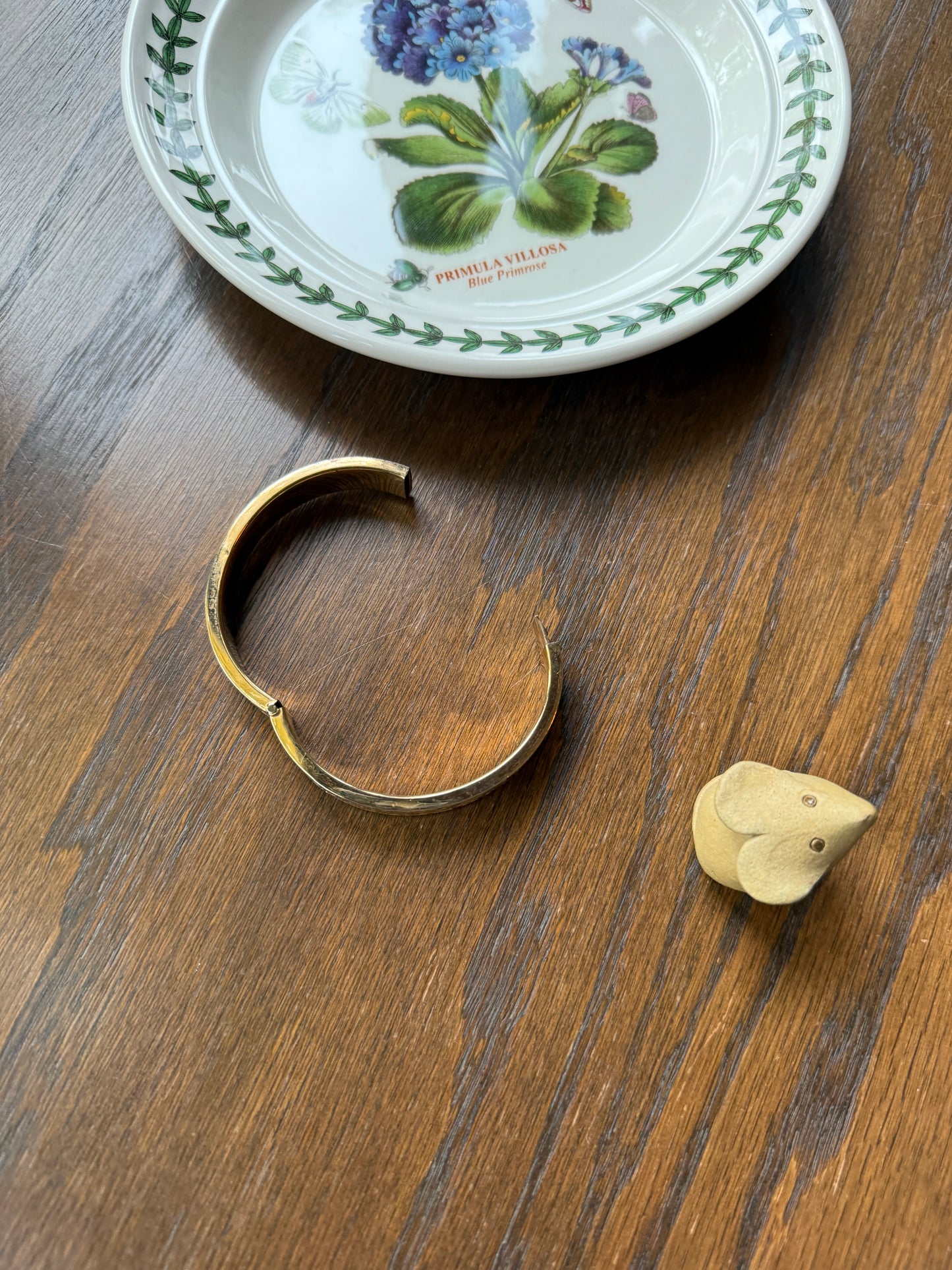 French Vintage to Antique FLORAL Gold Filled Bracelet Hinged Bangle