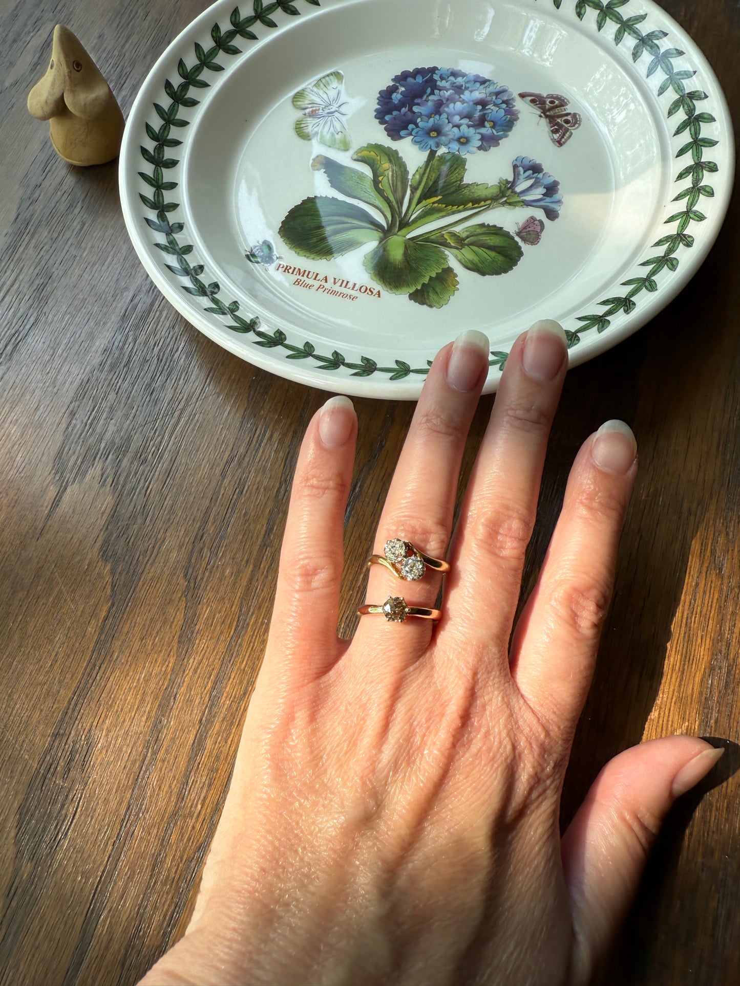 Vintage Band Antique Diamond .69 Carat Fancy Brown Old Mine Cut 18k Gold Dated Wedding Ring Solitaire Champagne Ooak Engagement