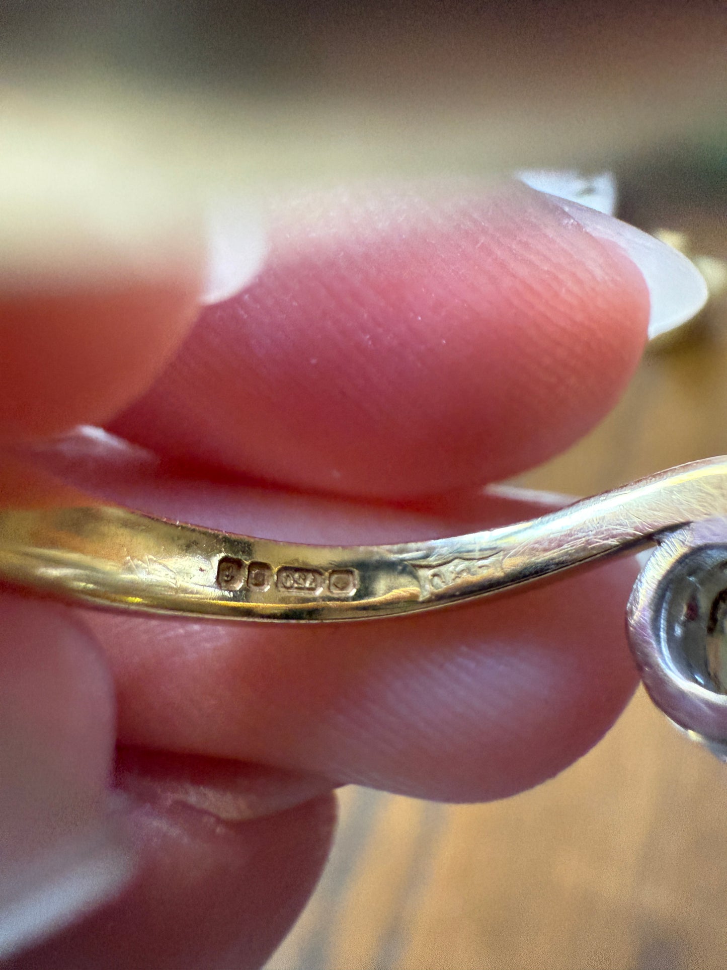 Antique Toi et Moi 2.1 CARAT Old Mine Cut DIAMOND Fancy Light Yellow Chunky 2 Stone Ring 18k Gold Angled Swirl Band Stacker c1901 Victorian