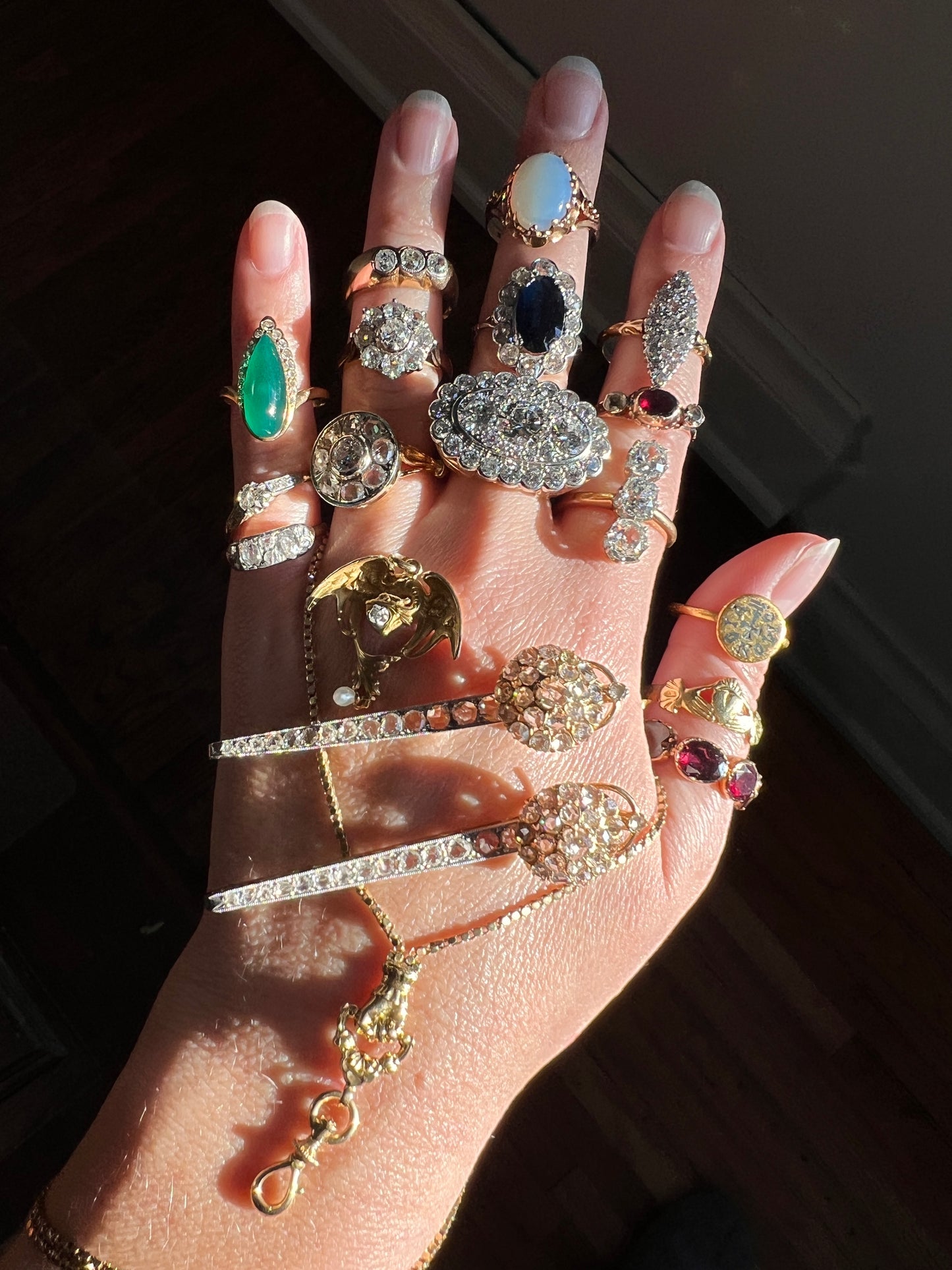 Vintage VAN CLEEF & ARPELS Boxed 5.25 Carat Transitional Cut Diamond Ring Heavy 22g 18k Gold Platinum Vtg to Antique Art Deco Special in Original Box