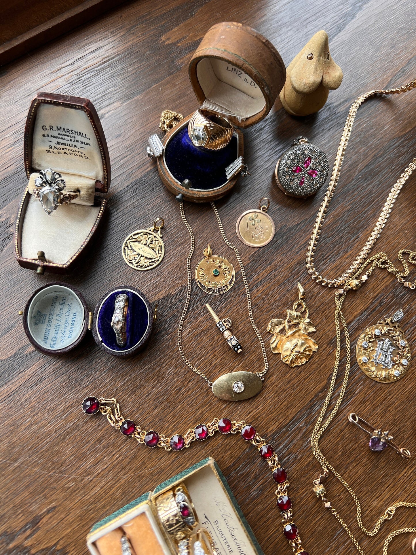 OVAL Panel Tag French Vintage to Antique .3 Carat Old Mine Cut DIAMOND Solitaire Necklace Pendant 18k Gold Shimmer Minimalist Geometric OmC