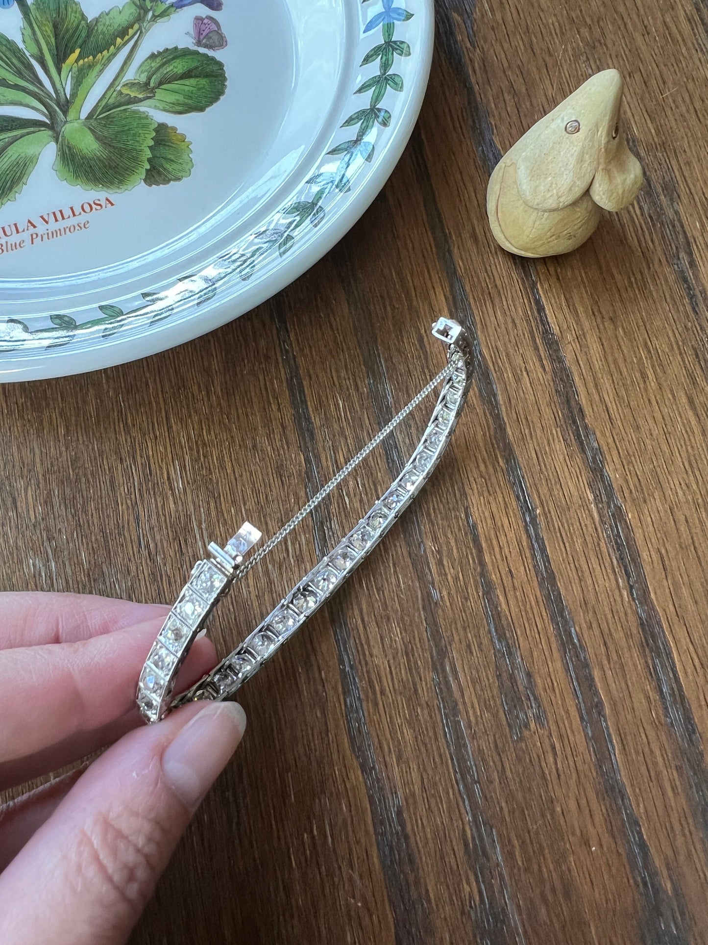 Antique 8 CARAT 32 Old Mine Cut DIAMOND Line Bracelet PLATINUM French Edwardian Geometric Engraved Wriststack Belle Epoque OmC Tennis 8Ctw