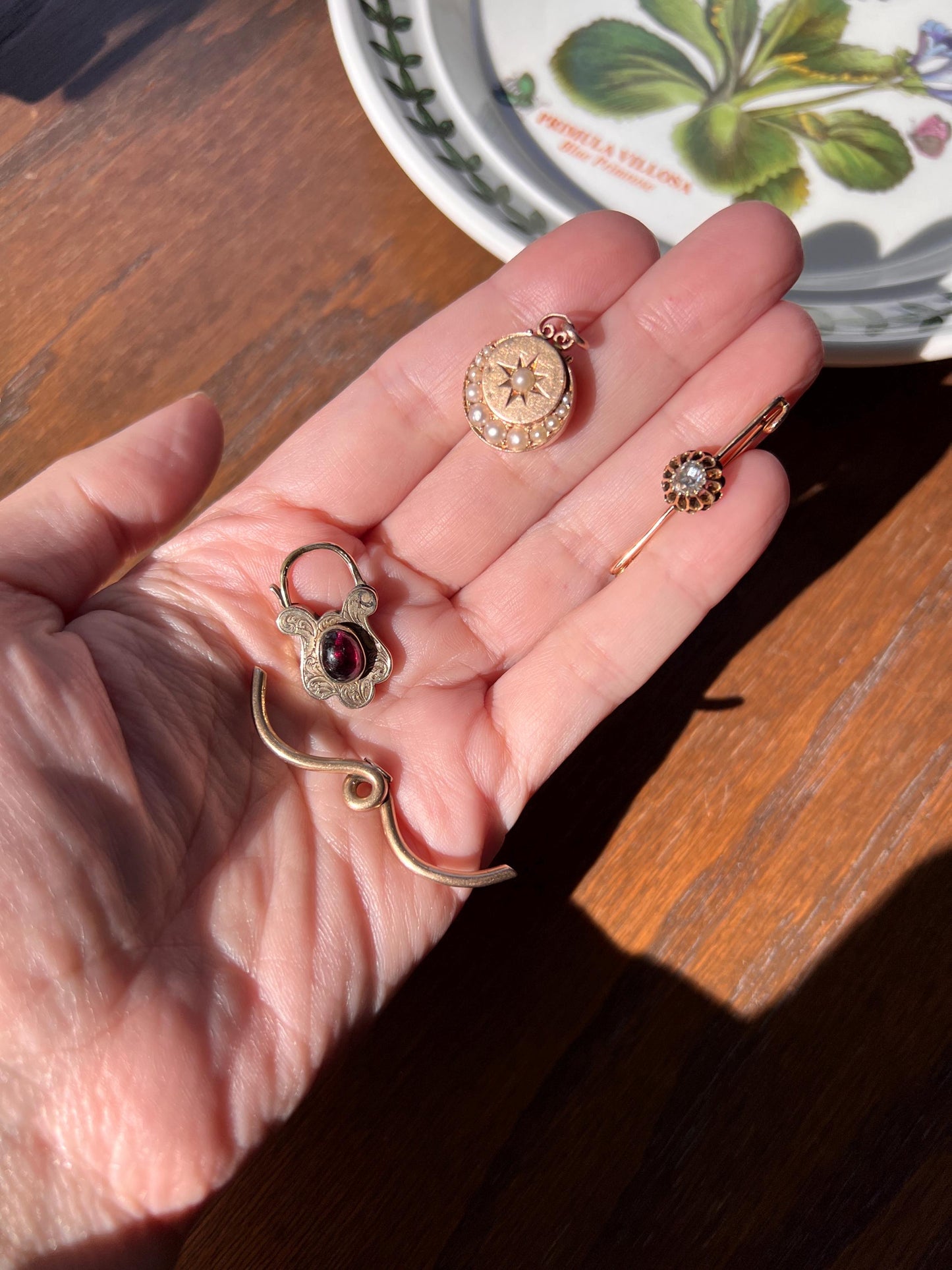Original Dated Antique SWIRL T Bar Toggle Chunky PENDANT 14k Gold c1921 Parts Findings Watch Chain Neckmess Neckstack Unique Gift Geometric