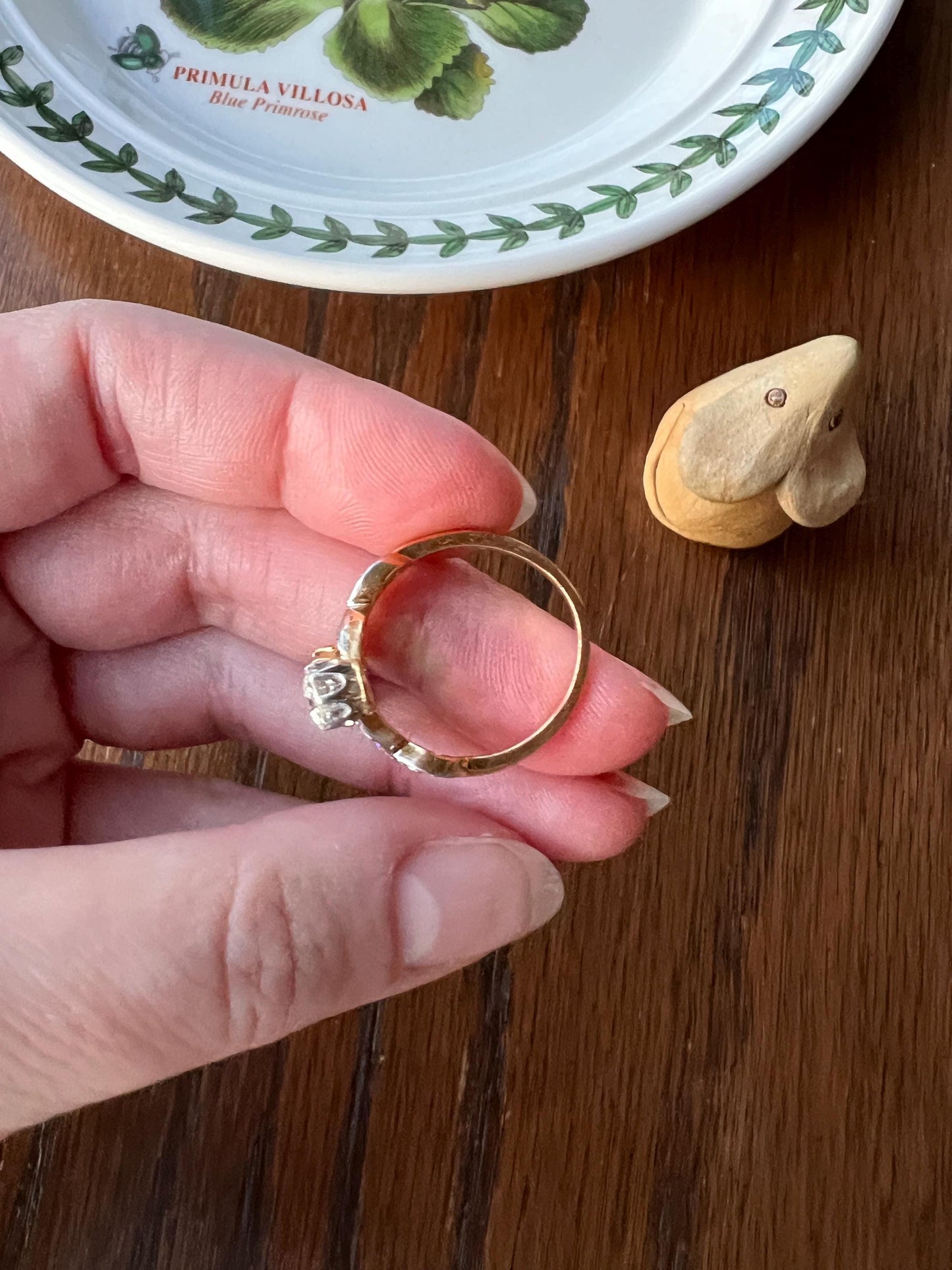 Antique Belle Epoque Pear EMERALD 1.5 Carat Rose Old Mine Cut Diamond XL Swirl Ring Ornate Stacker Gift French 18k Gold Edwardian Victorian
