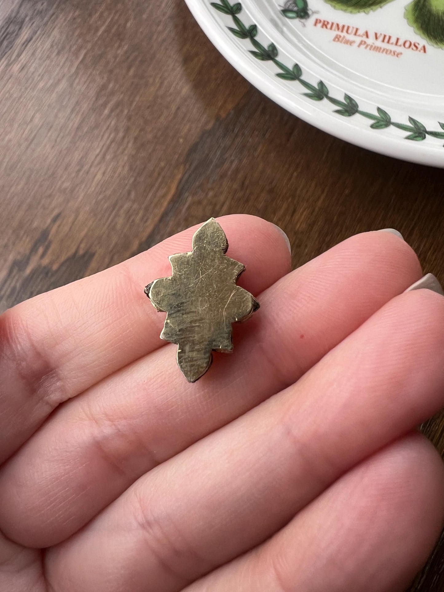 SLIDE Pendant Natural Pear Ruby Emerald Rose Cut DIAMOND Victorian Antique EXTENDER Connector 14k Gold Silver Collet Pink Green Part Finding