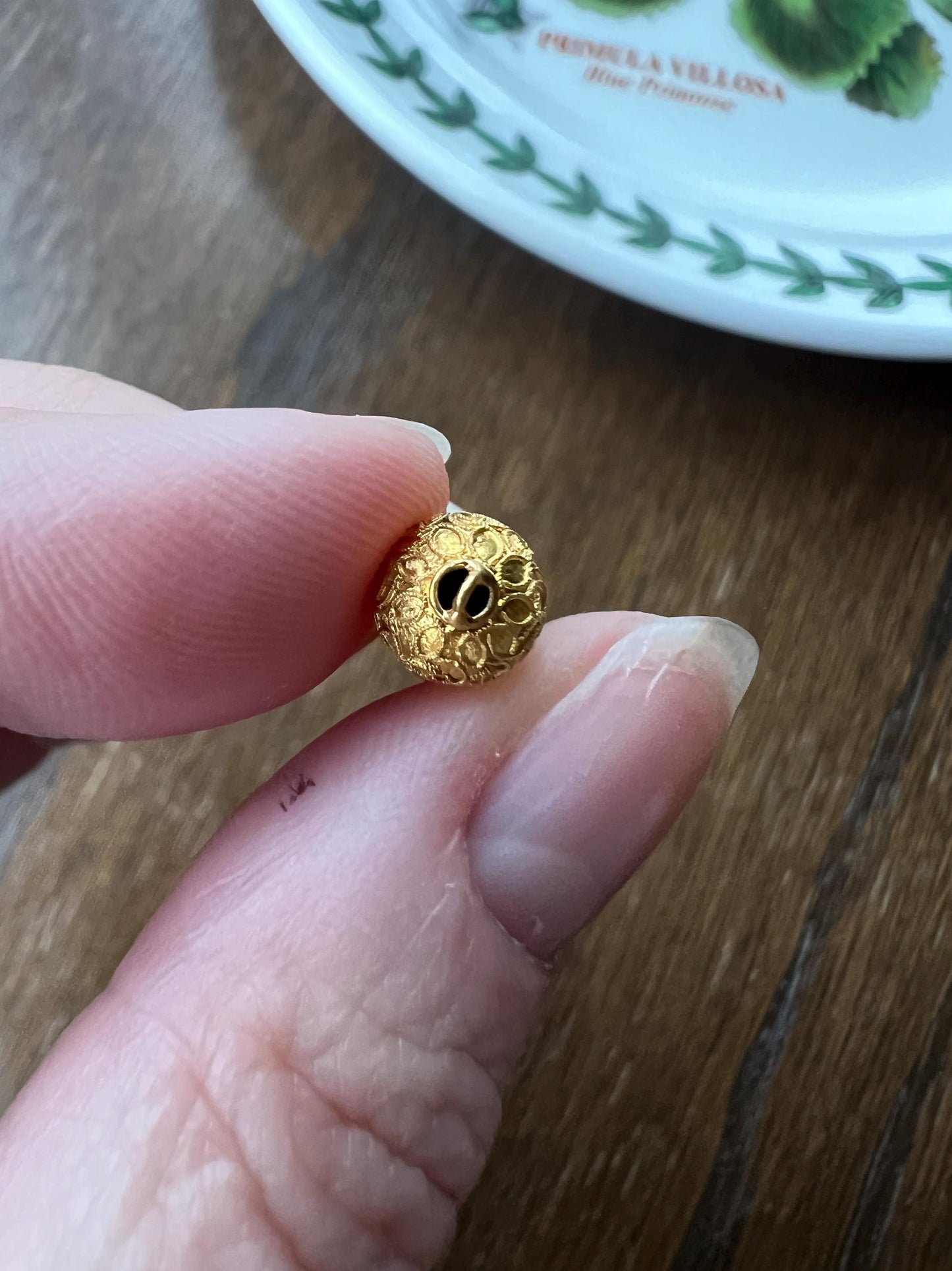 CLASP Pendant Etruscan Revival Triple Ball Rivet 14k Gold Victorian Antique Necklace EXTENDER Connector Parts Findings Neckmess Neckstack