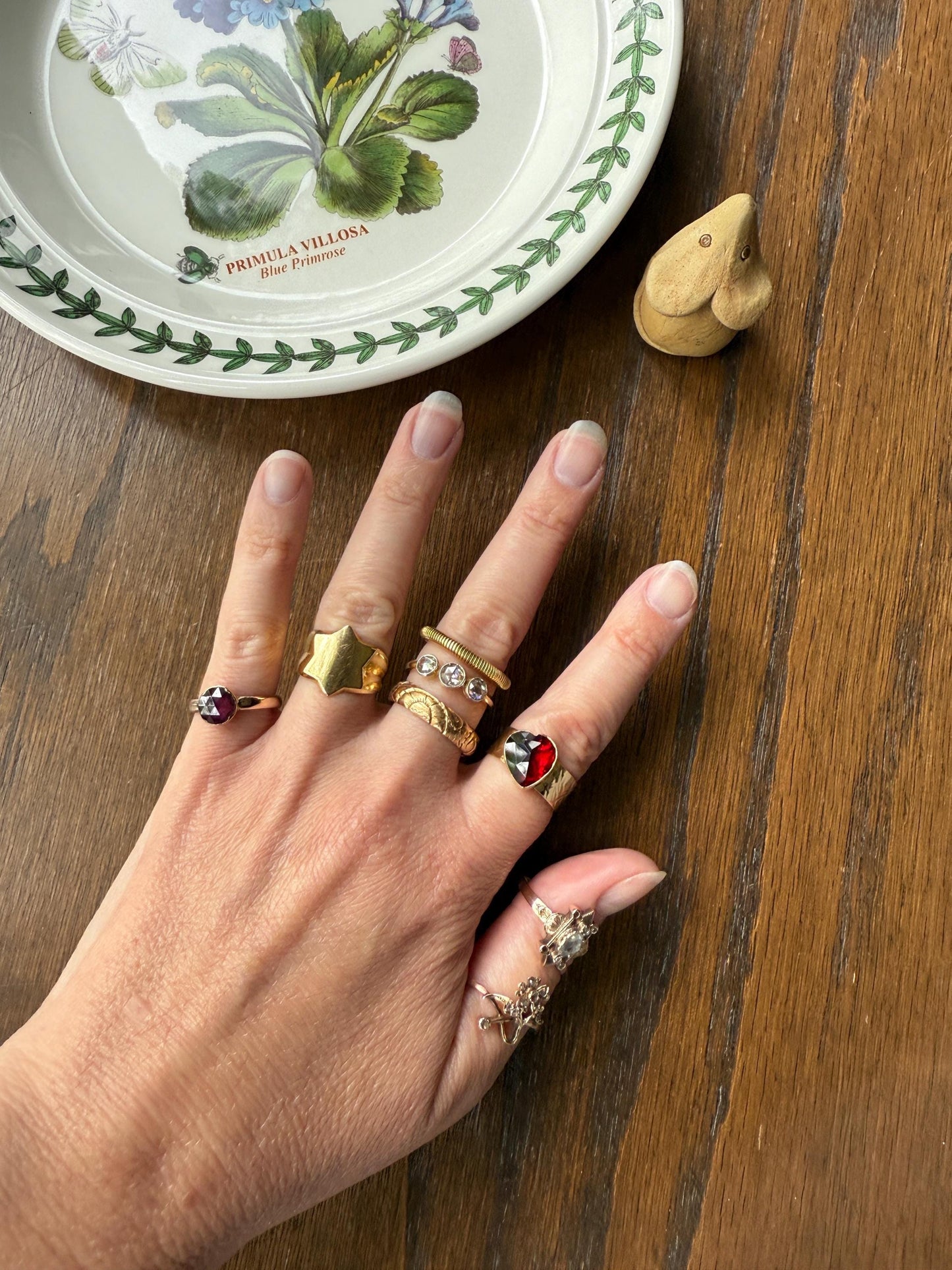 STAR Figural Signet 6.2g 18k Gold Ready to Engrave! Chunky Celestial Rad Pinky Ring Ringstack Shape Unique Gift