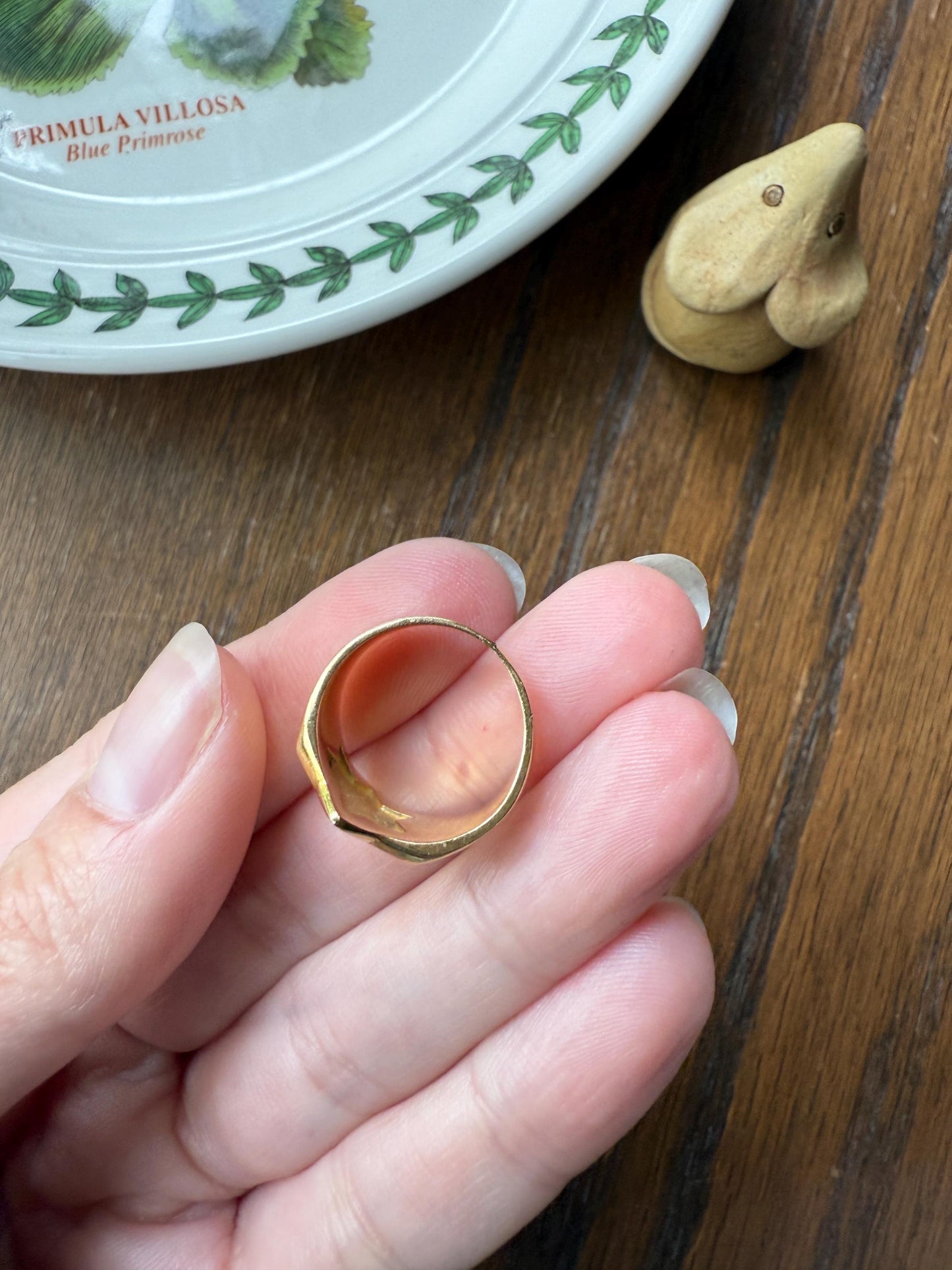 STAR Figural Signet 6.2g 18k Gold Ready to Engrave! Chunky Celestial Rad Pinky Ring Ringstack Shape Unique Gift