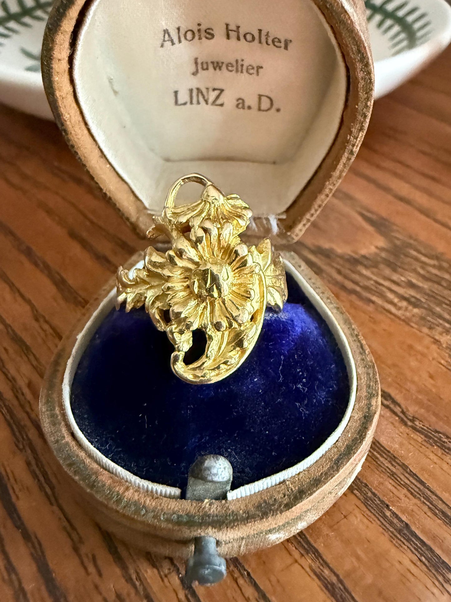DAISY Large Scale ANTIQUE Figural Double Flower FRENCH Floral Ring 18k Gold Belle Epoque Romantic Gift Antique Art Nouveau Unique 3D