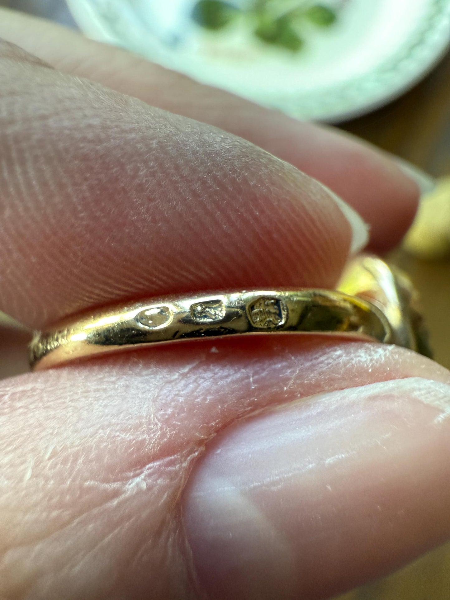 Georgian Era Antique Spanish Iberian Rose Cut Diamond Ring Oval Floral Sunburst Cupped Domed Back 18k Gold Silver Unique Foiled Stacker Gift