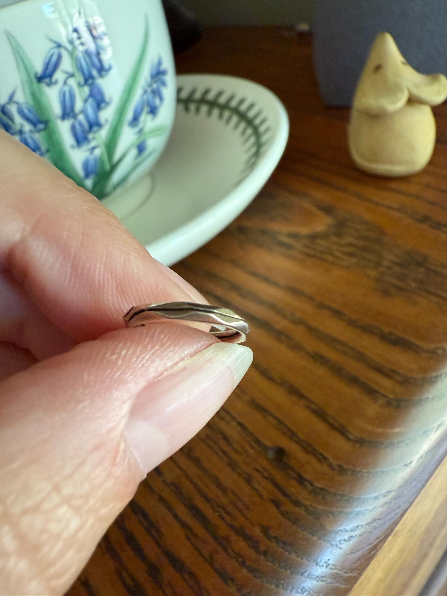 Faceted SPLIT Ring Pendant Holder Connector Antique 10k Warm Gold Beveled Victorian Jewelry Parts Findings Neckmess Neckstack