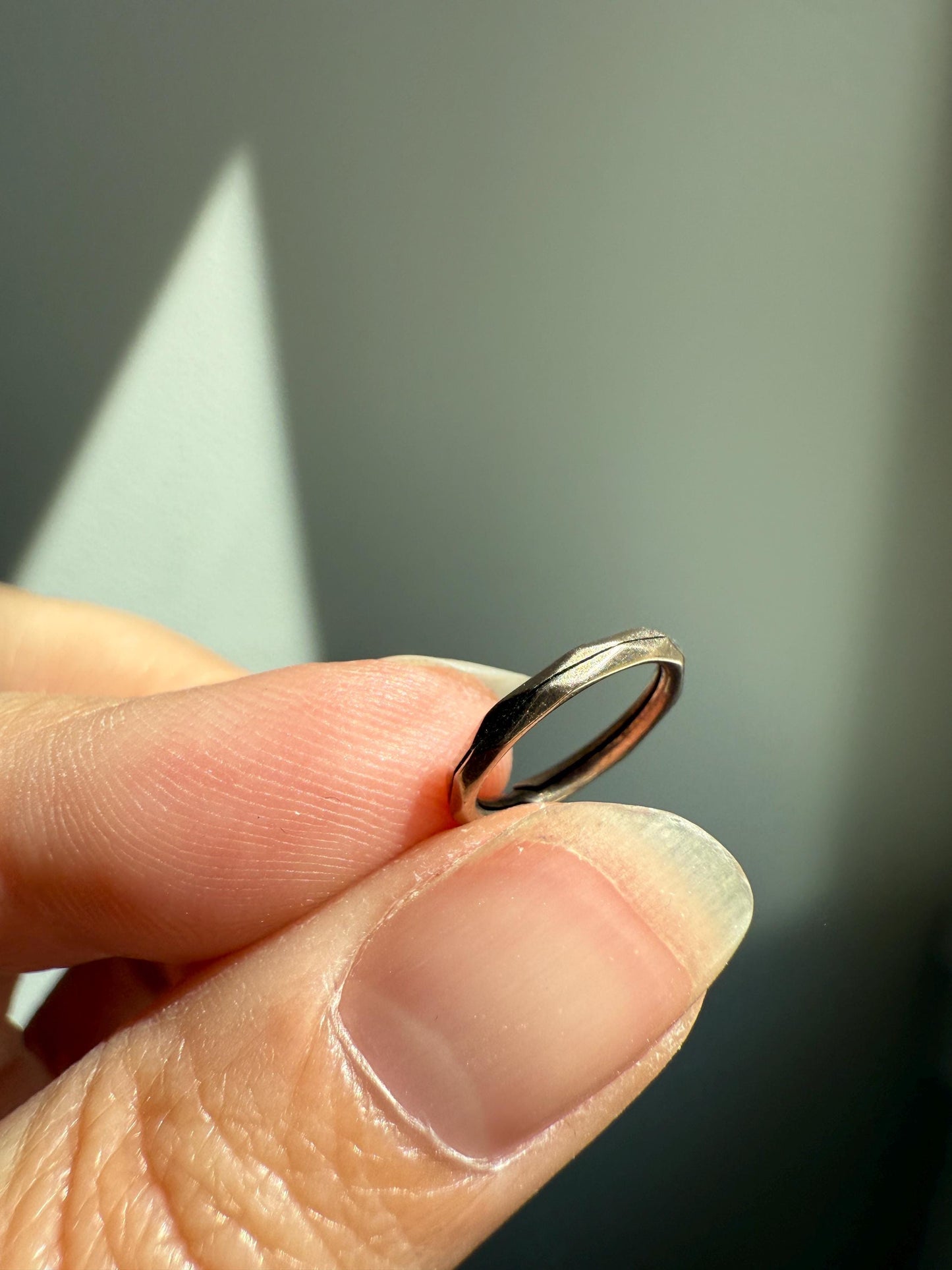Faceted SPLIT Ring Pendant Holder Connector Antique 10k Warm Gold Beveled Victorian Jewelry Parts Findings Neckmess Neckstack