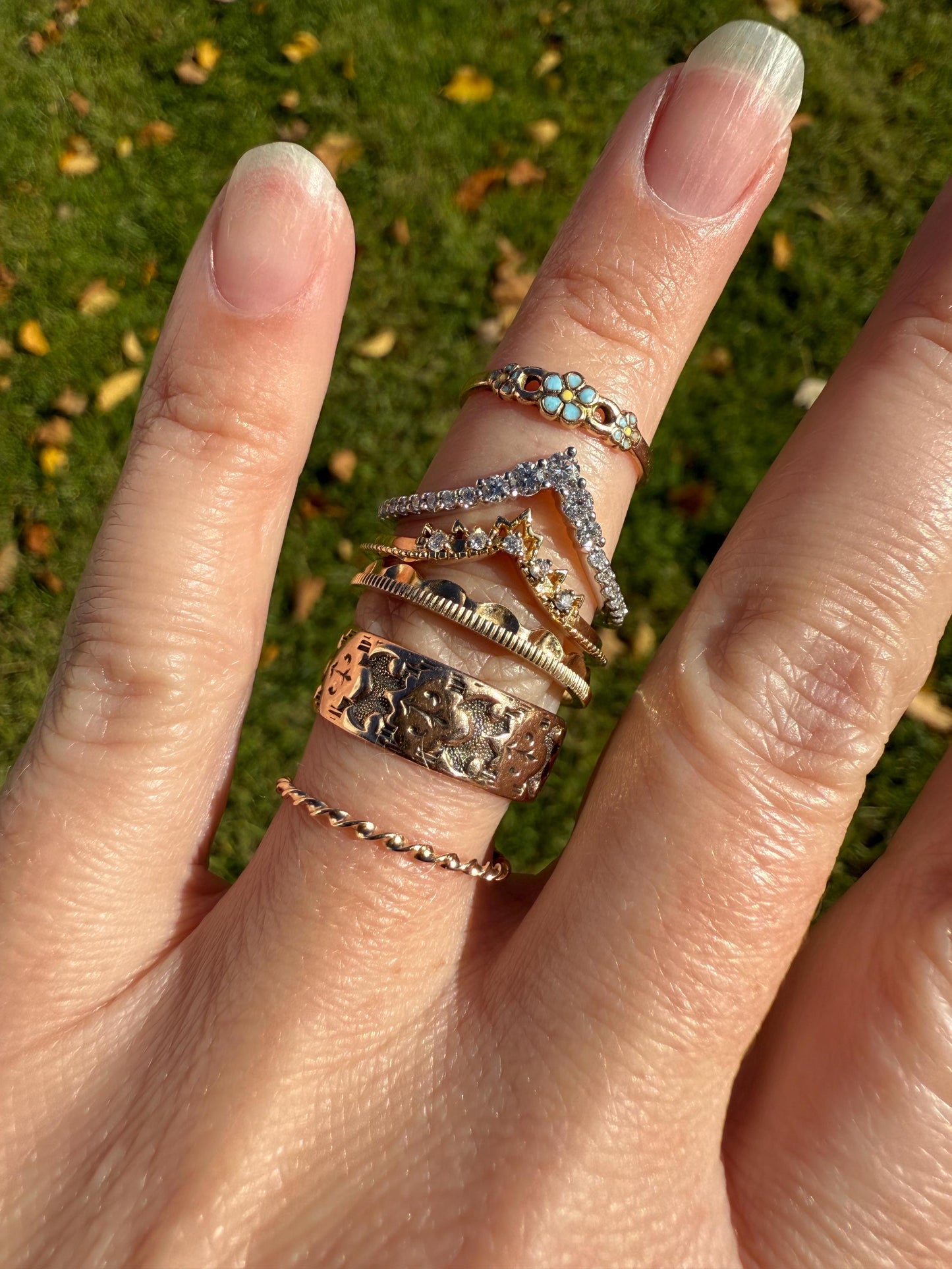 The Skinniest Skinny Band Vintage Twist 14k GOLD Geometric Ring Stacker Gift Dainty Layer Minimalist