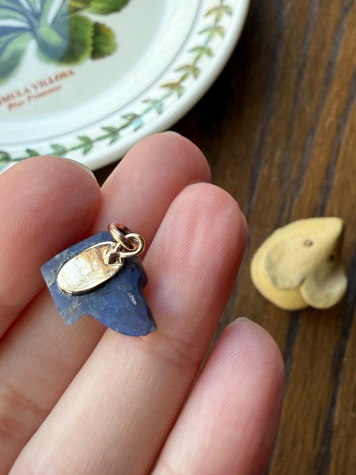 LABRADORITE Blue Labrador ; ) DOG Head Carved Antique Victorian French 18k Gold Figural Hunting Loyalty Hound Pendant Bracelet Charm Animal