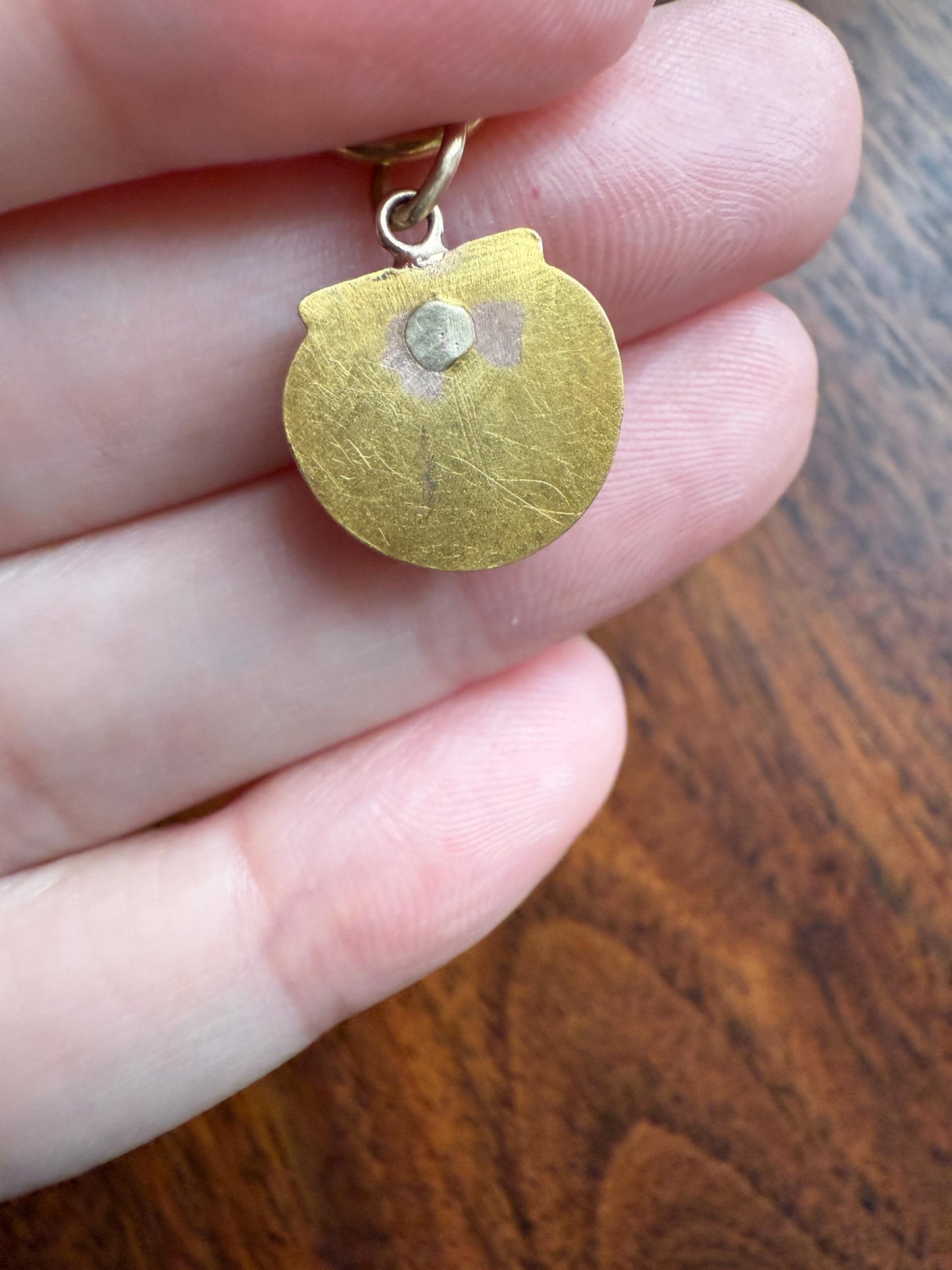 OWL 3D French Antique Victorian 18k Gold Figural Pendant Ruby Eyes Belle Epoque Necklace Bracelet Charm Animal Jewelry Wisdom Belle Epoque