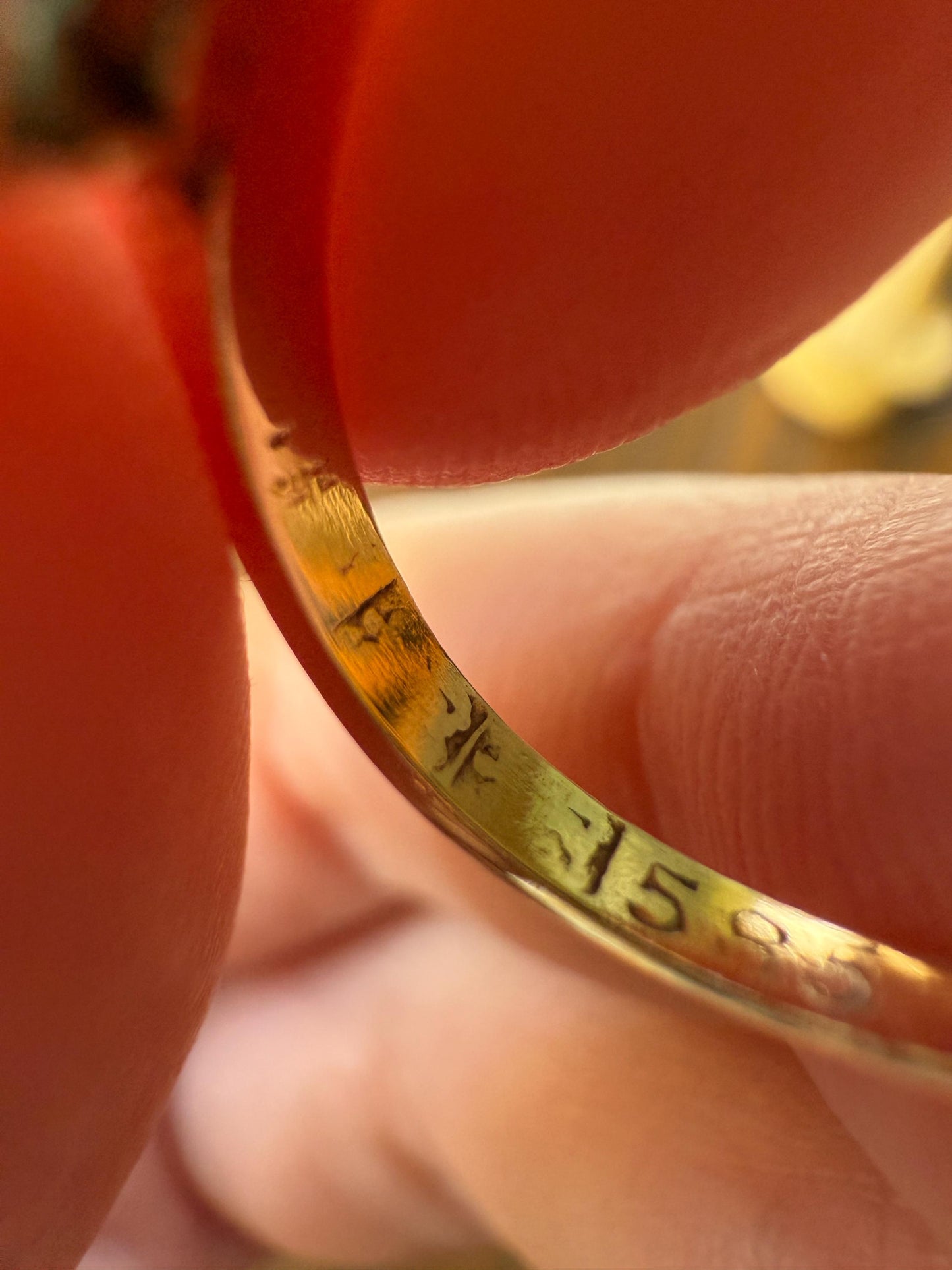 EMERALD & Single Cut DIAMOND Asymmetrical Ring Art Deco Vintage to Antique Natural Green 14k Gold Solid Stacker Band Double Row Angled