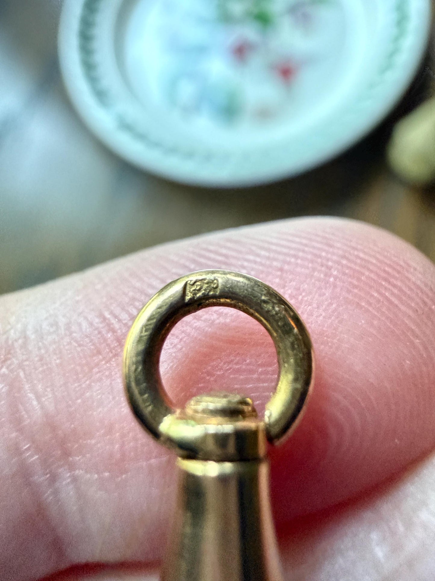 FRENCH ANTIQUE 18k GOLD Solid 2g Victorian Dog Clip Clasp Pendant Holder Extender Connector Neckmess Neckstack Sturdy Parts