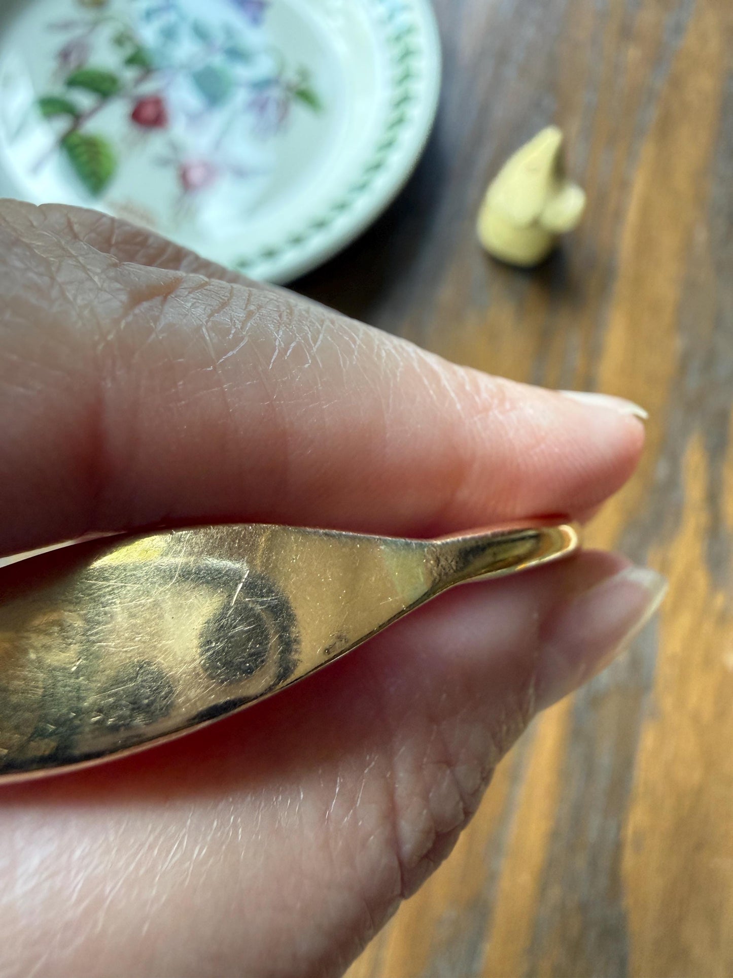 HEAVY French Vintage to Antique 17g 18k Gold Gold Solid Tension Cuff Bangle Adjustable Bracelet French Minimalist Wriststack To Engrave