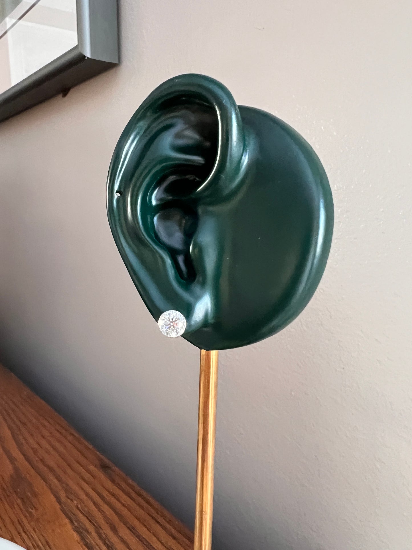 Transitional Cut 1.4 Carat DIAMOND Stud Earrings 14k White GOLD 1.4Ctw in BOX Gift Belle Epoque Bridal Something Old Sparkle Minimalist Screw Back