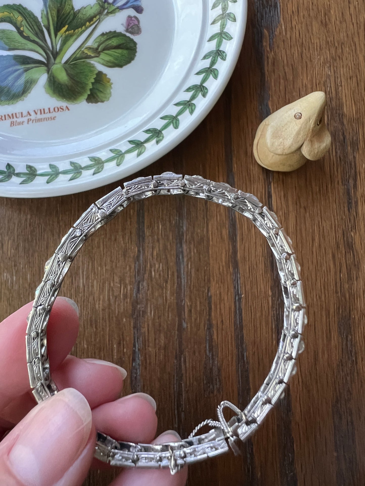 Antique 8 CARATS 32 Old Mine Cut DIAMOND Tennis Line Bracelet PLATINUM French Edwardian