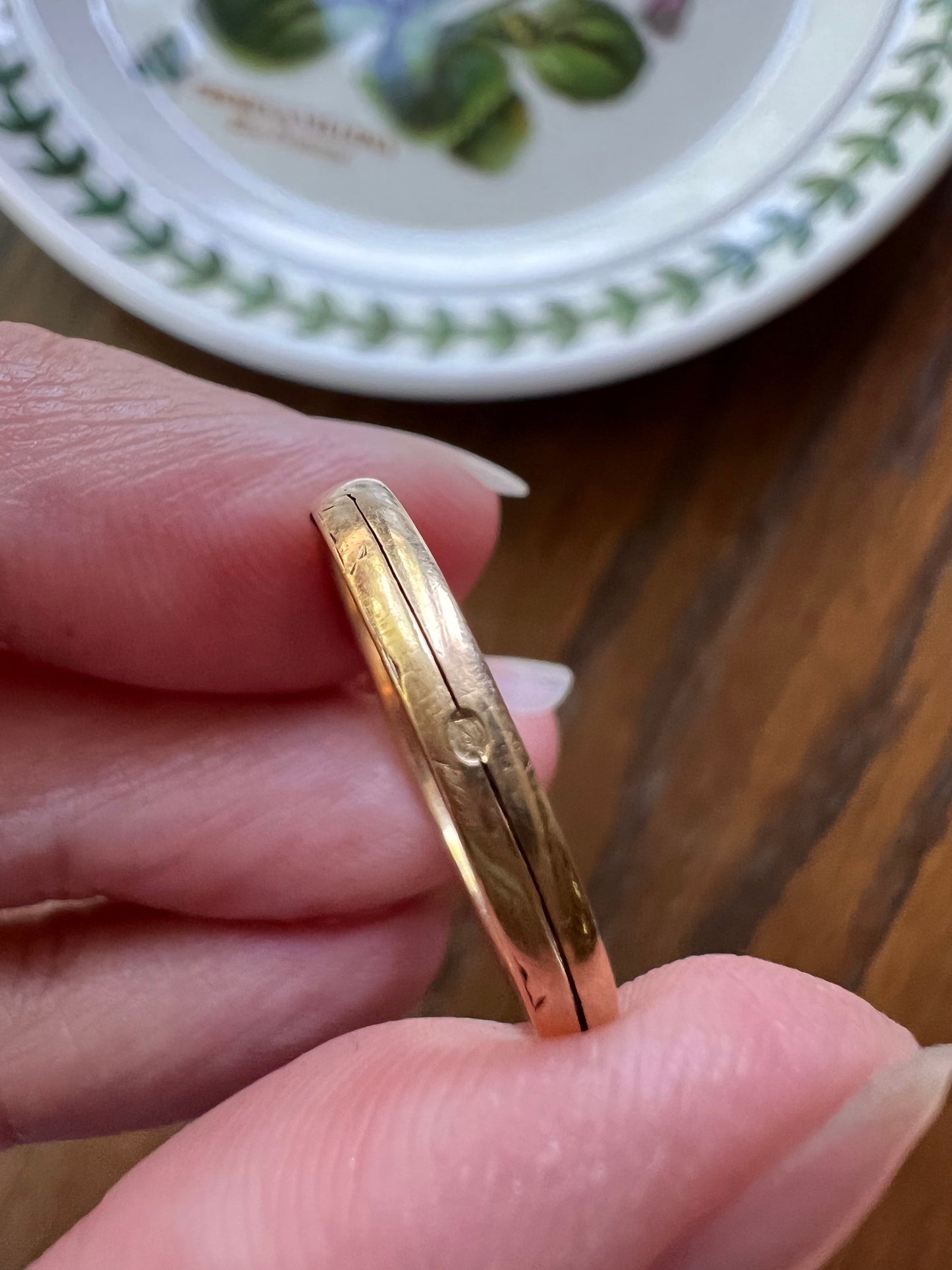 RARE HINGED Dated 1854 French Antique GIMMEL Twinned Wedding Band 18k Gold RiNG Folk Traditional 2 Interlocking Engraved Stacker Gift Puzzle