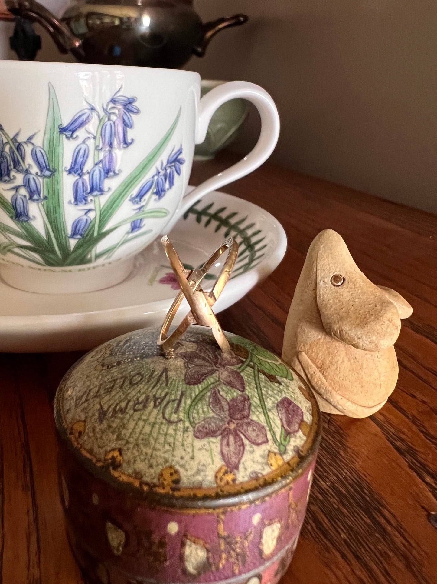 RARE HINGED Dated 1854 French Antique GIMMEL Twinned Wedding Band 18k Gold RiNG Folk Traditional 2 Interlocking Engraved Stacker Gift Puzzle