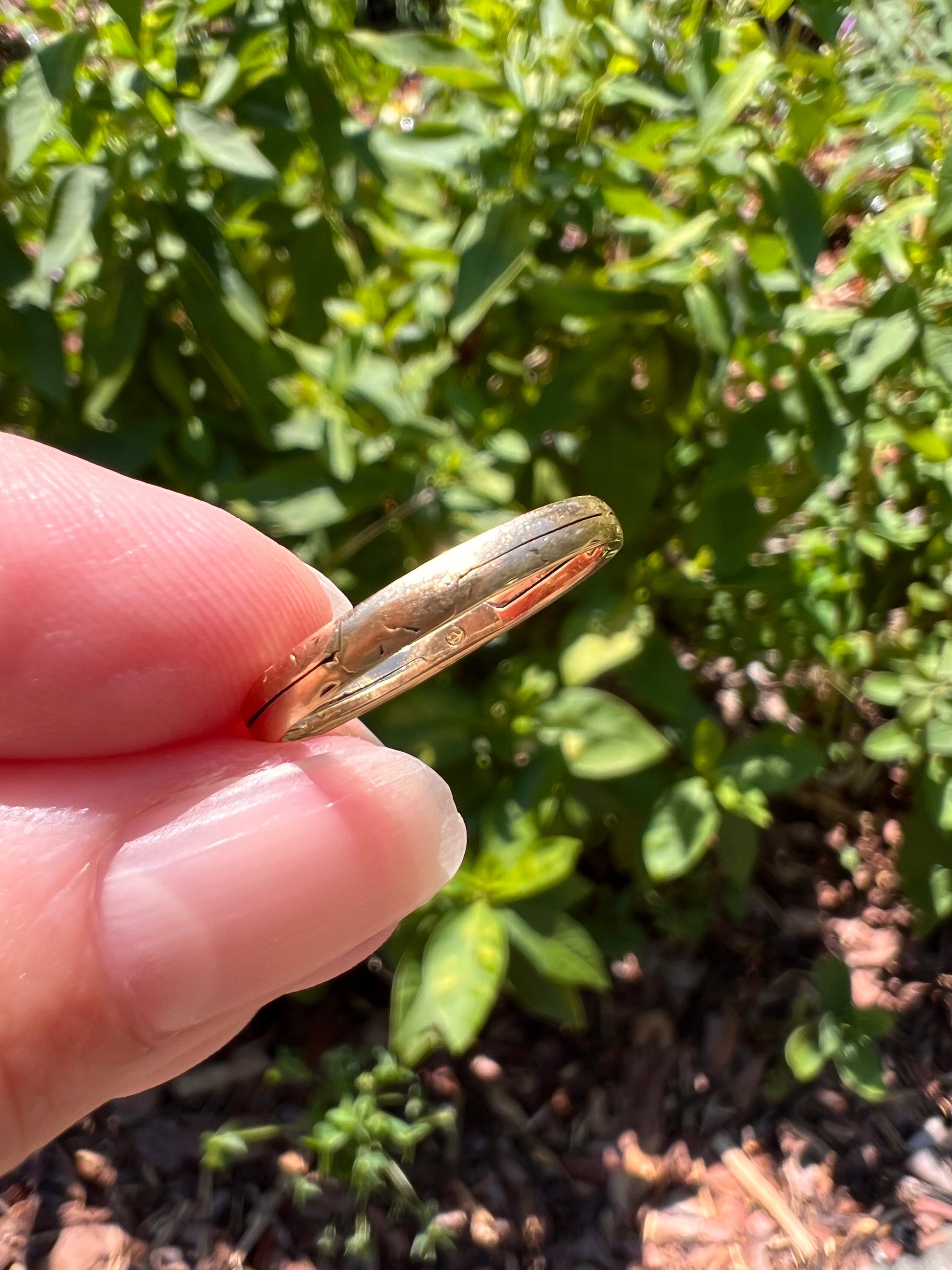 RARE HINGED Dated 1854 French Antique GIMMEL Twinned Wedding Band 18k Gold RiNG Folk Traditional 2 Interlocking Engraved Stacker Gift Puzzle