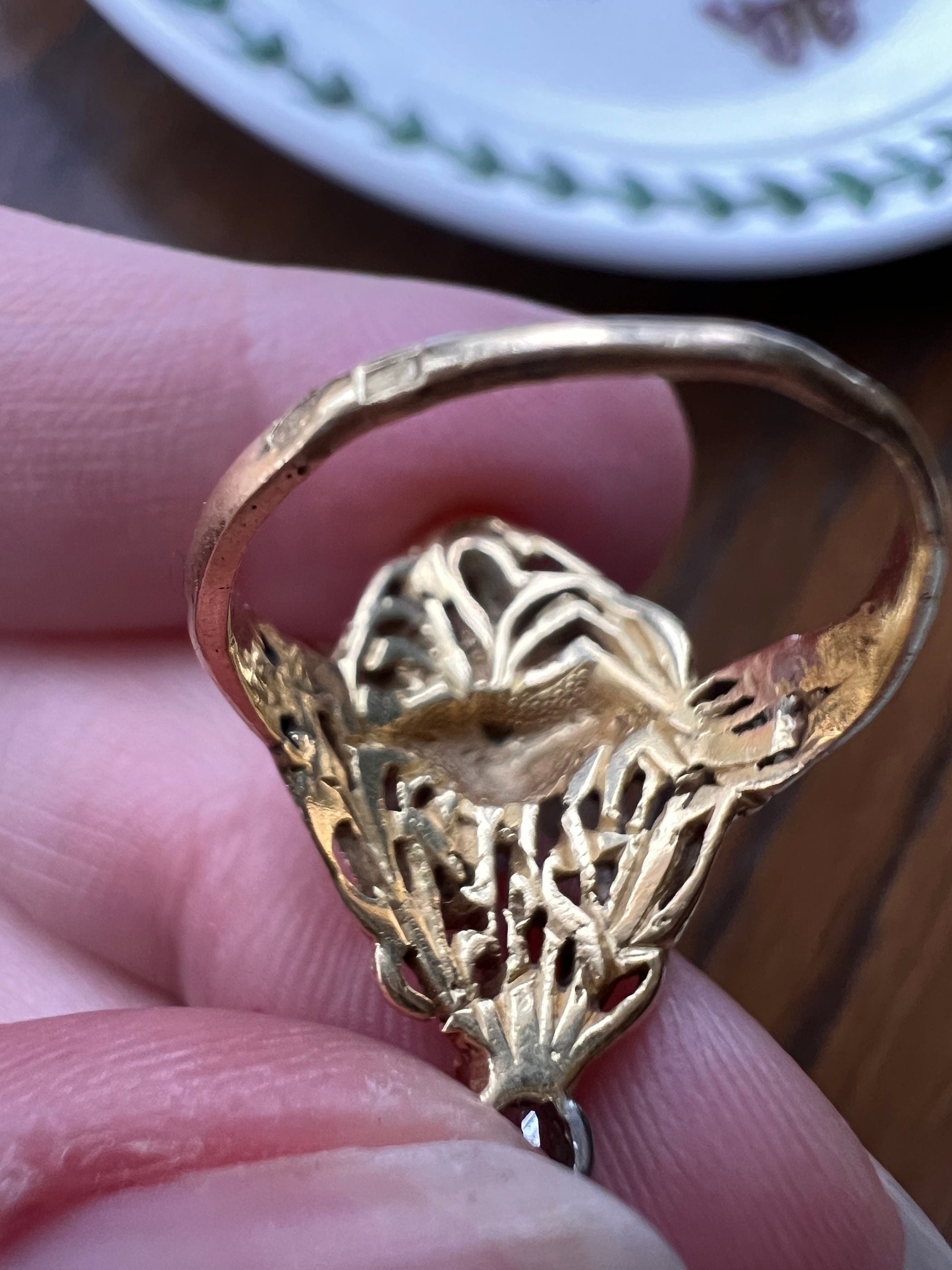 SWAN French ANTIQUE Special Art Nouveau Old Mine Cut DIAMOND 18k Gold Platinum Ring Loyalty Strength Figural Animal Romantic Gift Lifelike