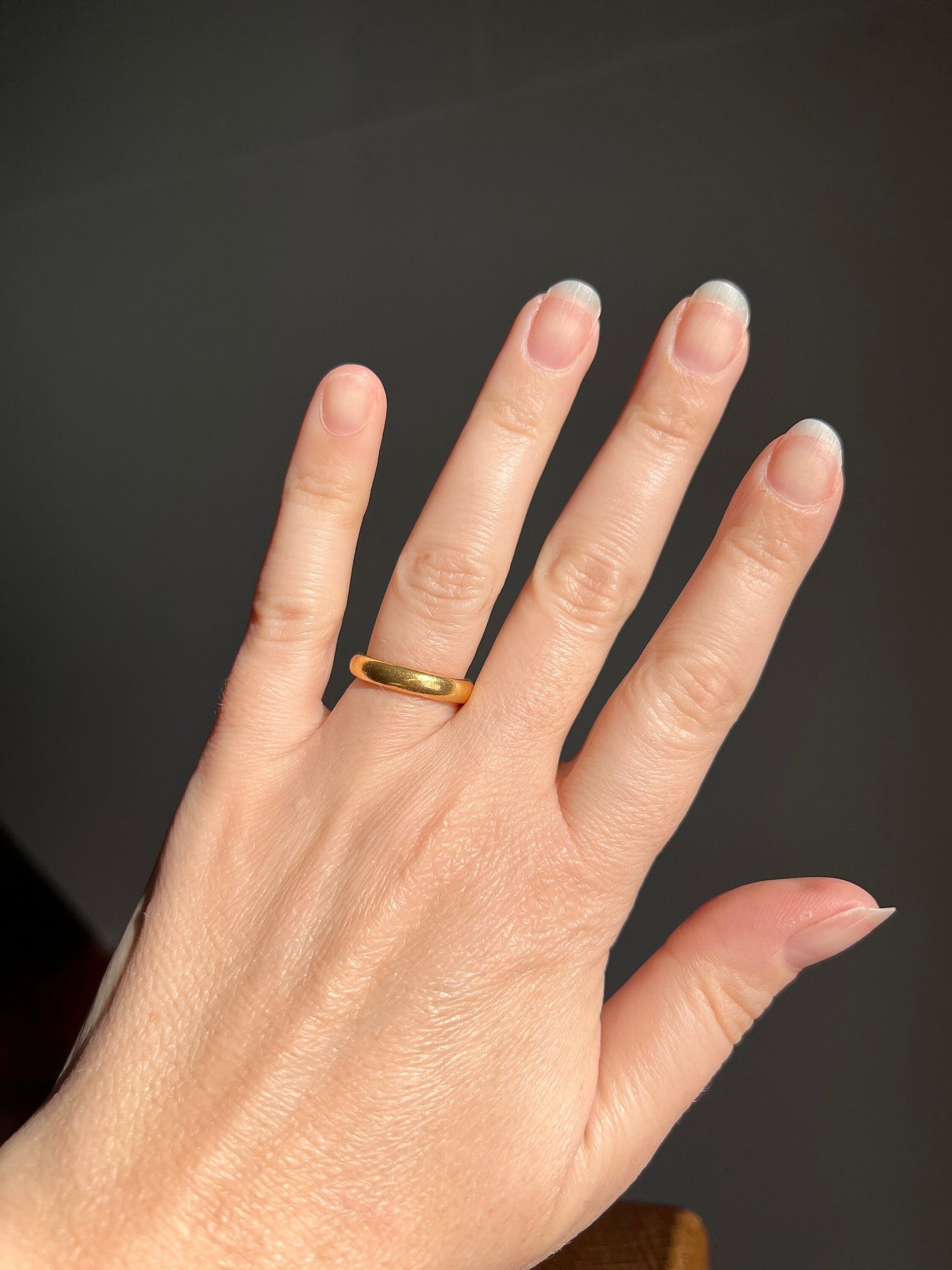 Chunky ANTIQUE TIFFANY & Co. Wedding Band 6.4g 22k Gold Ring Sturdy Donut Wide Romantic Gift Bridal Something Old Rare Buttery Glow Comfort