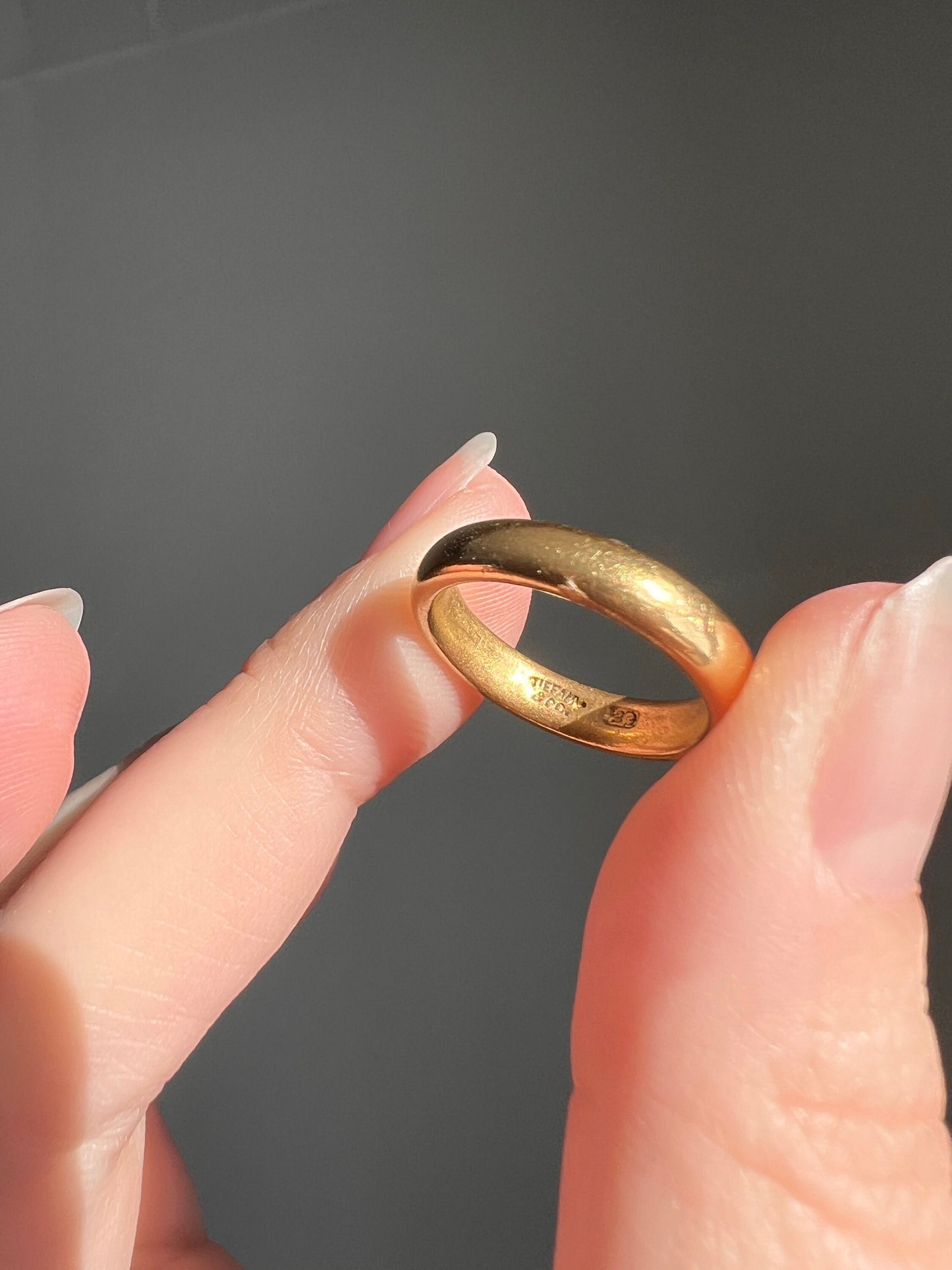 Chunky ANTIQUE TIFFANY & Co. Wedding Band 6.4g 22k Gold Ring Sturdy Donut Wide Romantic Gift Bridal Something Old Rare Buttery Glow Comfort