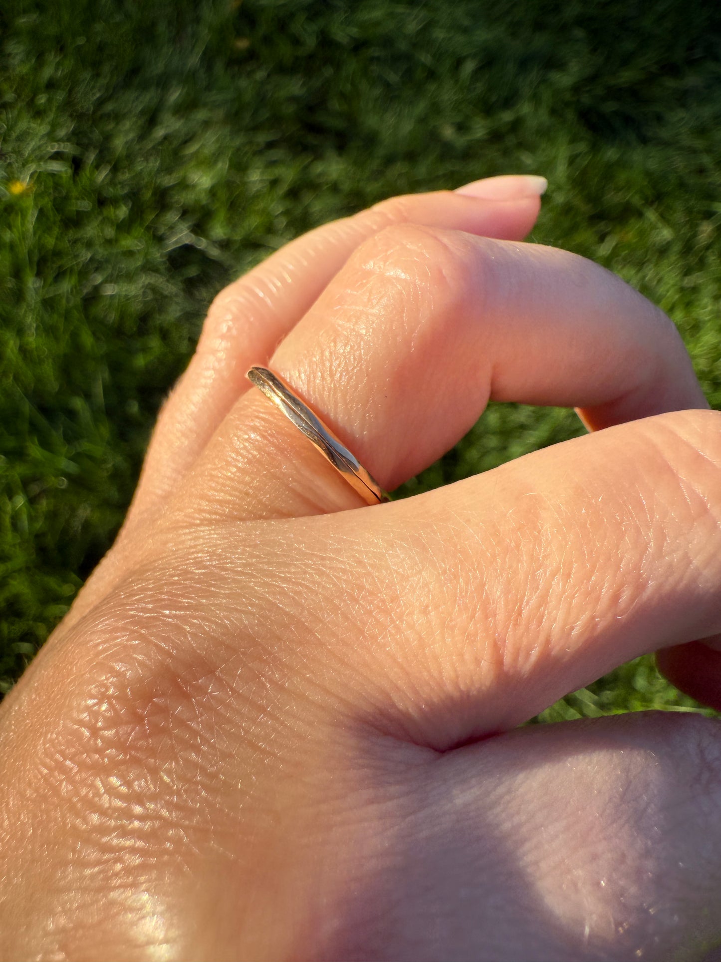DATED 1833 GEORGIAN Era French Antique 18k Gold GIMMEL Twin Wedding Band Skinny Puzzle RiNG Beveled Faceted