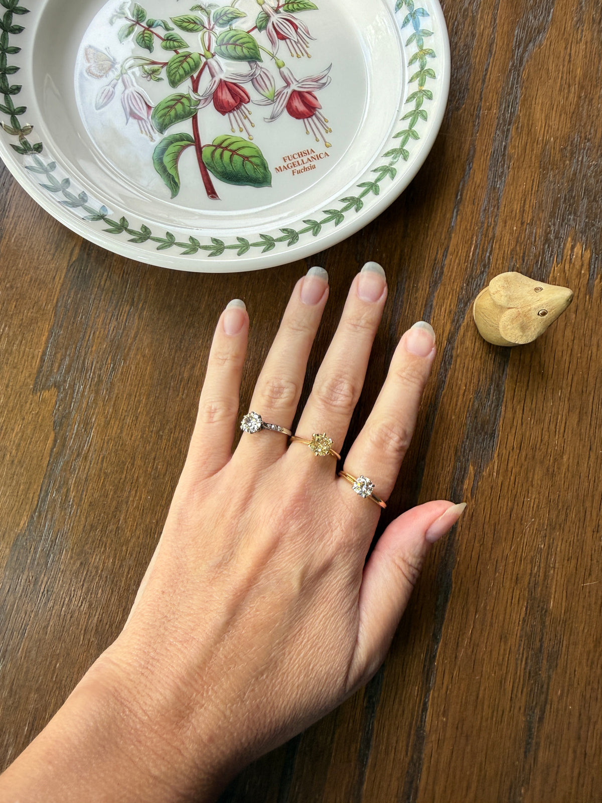 Older Vintage .85 Carat Natural Old European Cut DIAMOND Solitaire Engagement Ring Stacker 18k Yellow Gold Wedding Something Old Art Deco