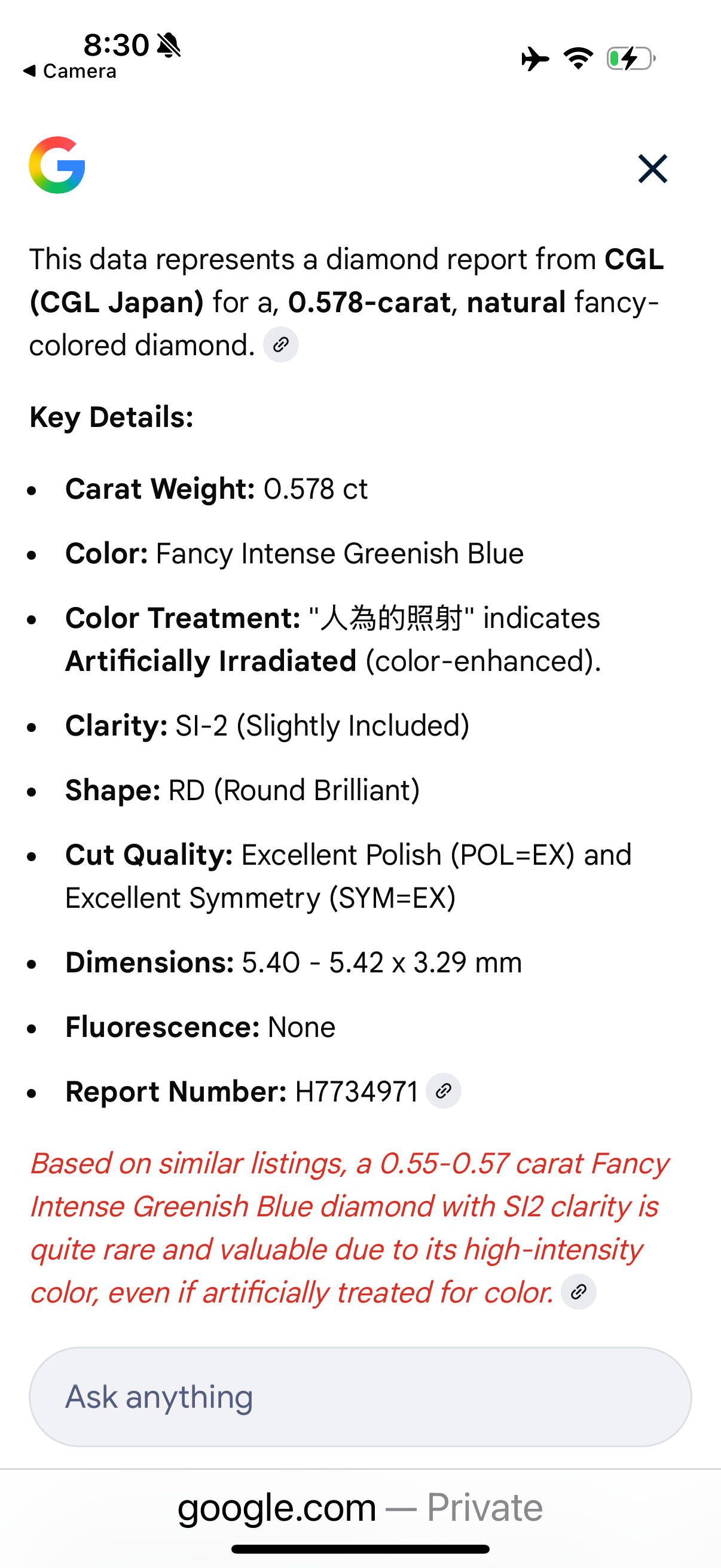 FIERY Fancy Intense Greenish Blue DIAMOND 1.2 Carat Tdw Stud Earrings Natural Enhanced w/ Certificates