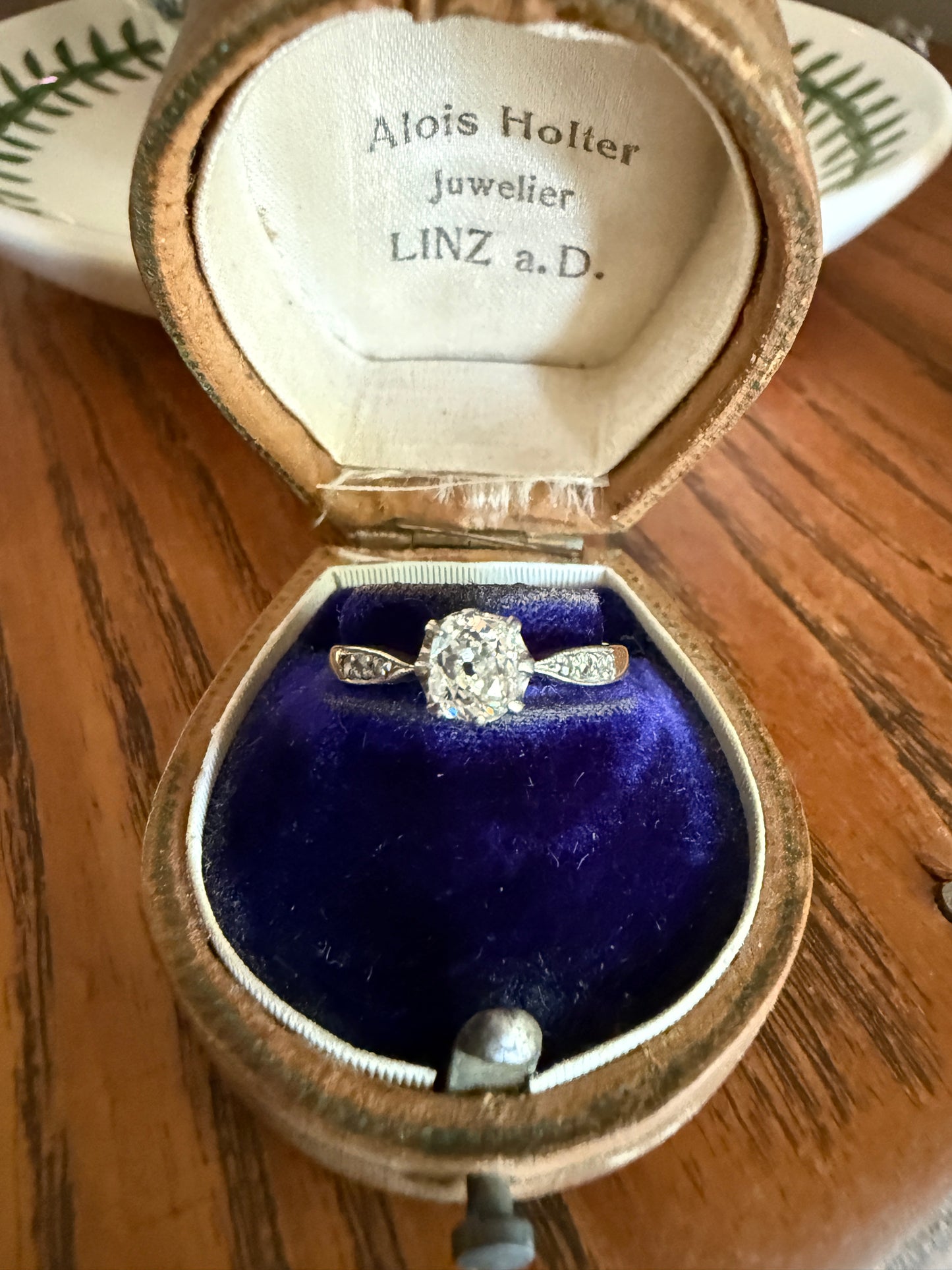Classic Antique .67 Carat Old Mine Cut Diamond & Rose Cut Accents 18k Gold French Victorian Engagement Ring Solitaire Band Stacker OMC
