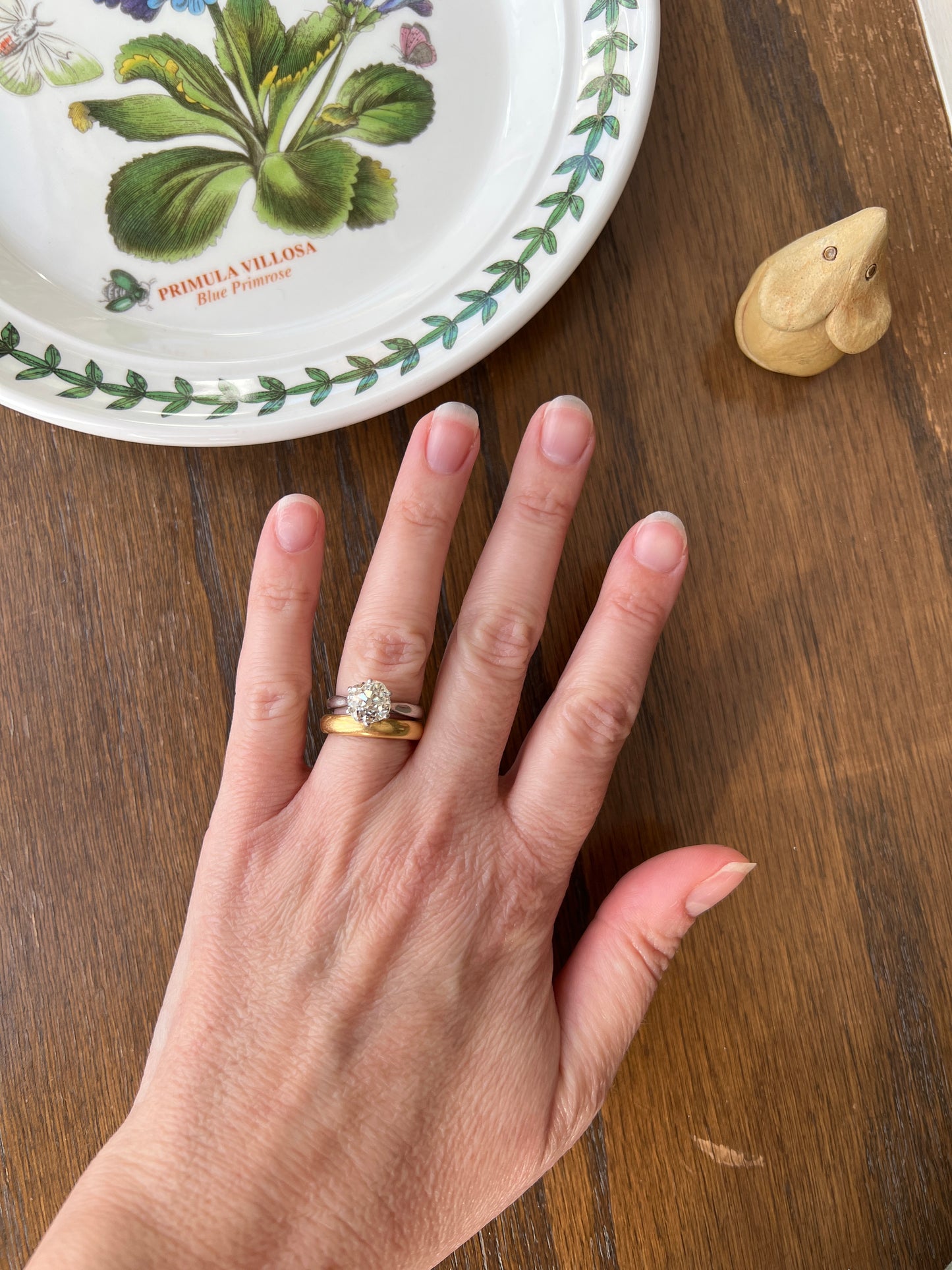 Exceptional Antique 2.3 CARAT X Chunky Old Mine Cut DIAMOND Eye Clean Solitaire Engagement Ring w/ Cert PLATINUM French Tall Stacker OmC