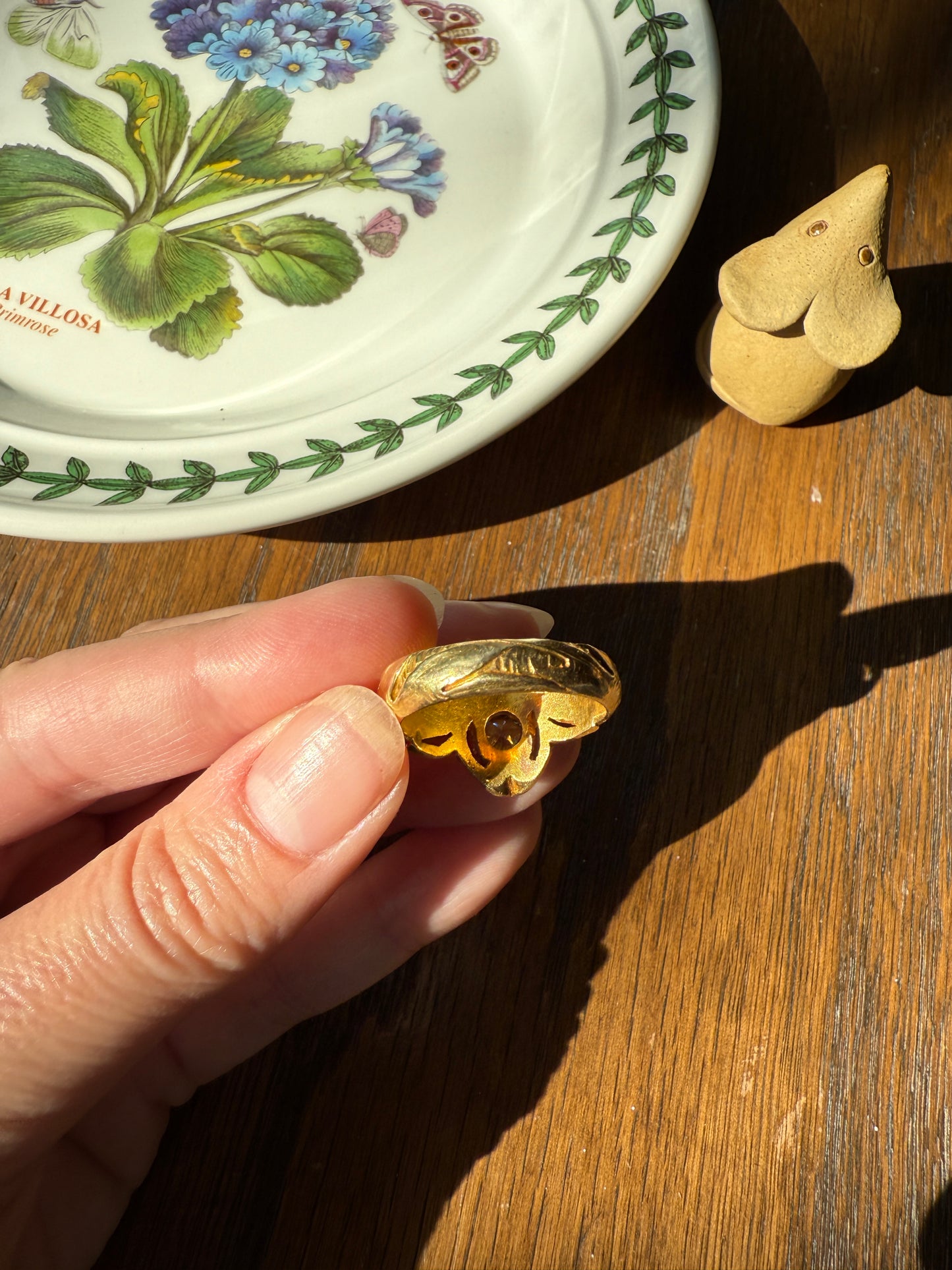 DRAGON Heavy Antique 1 Carat Old European Cut Diamond Figural Ring 12.6g 18k Gold Solid Gargoyle Chimera Belle Epoque Art Nouveau Unisex OEC