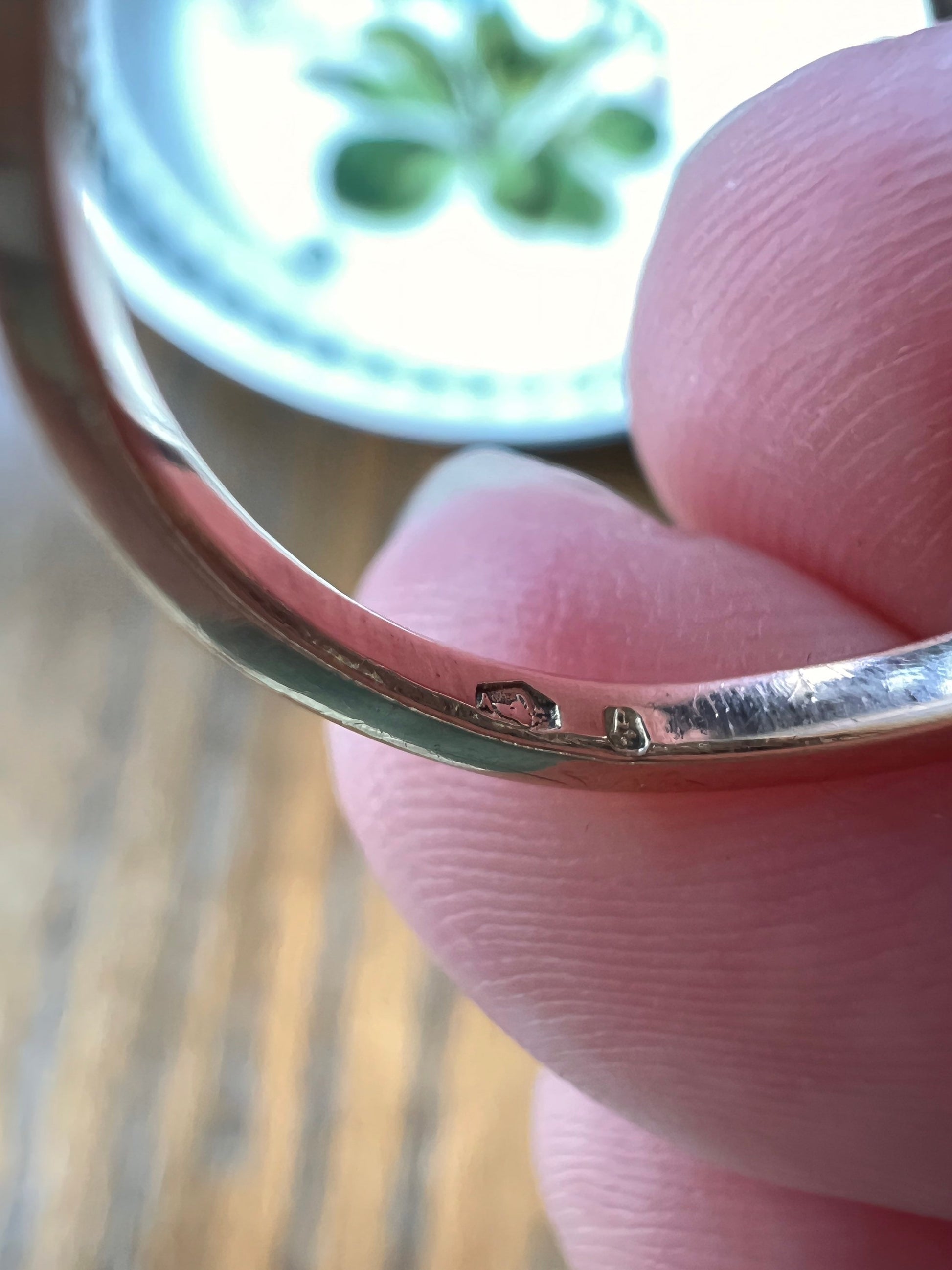 Antique One CARAT Old Mine Cut DiAMOND Five Stone Sapphire East West HALO Ring Carre Square Cut Stacker Band 14k Gold