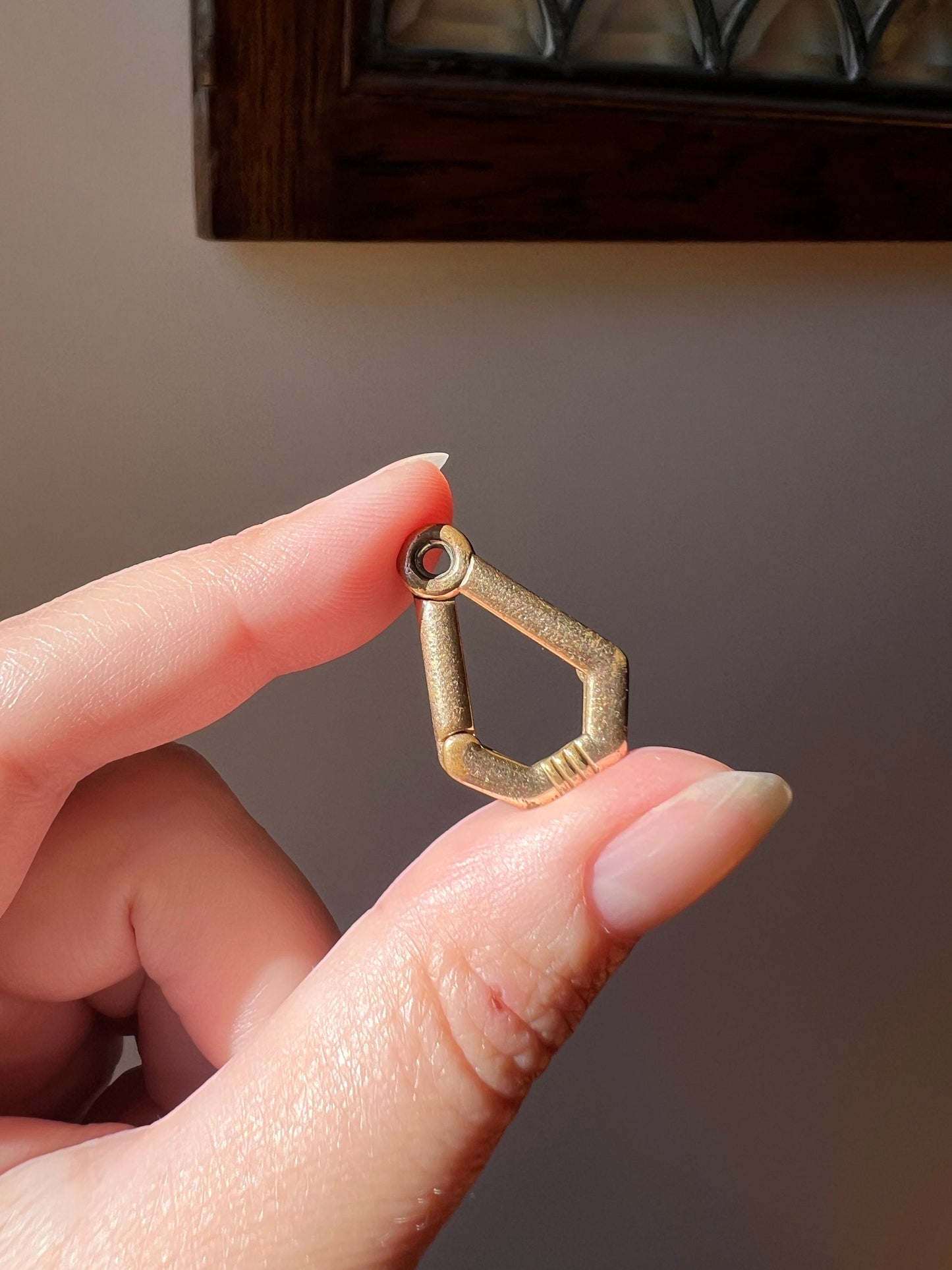 UNIQUE Opening Hook Kreisler Antique VICTORIAN XL Pendant Holder 1/20 12k Gold Fill 24mm Clip Clasp Pendant Holder Connector Parts Findings