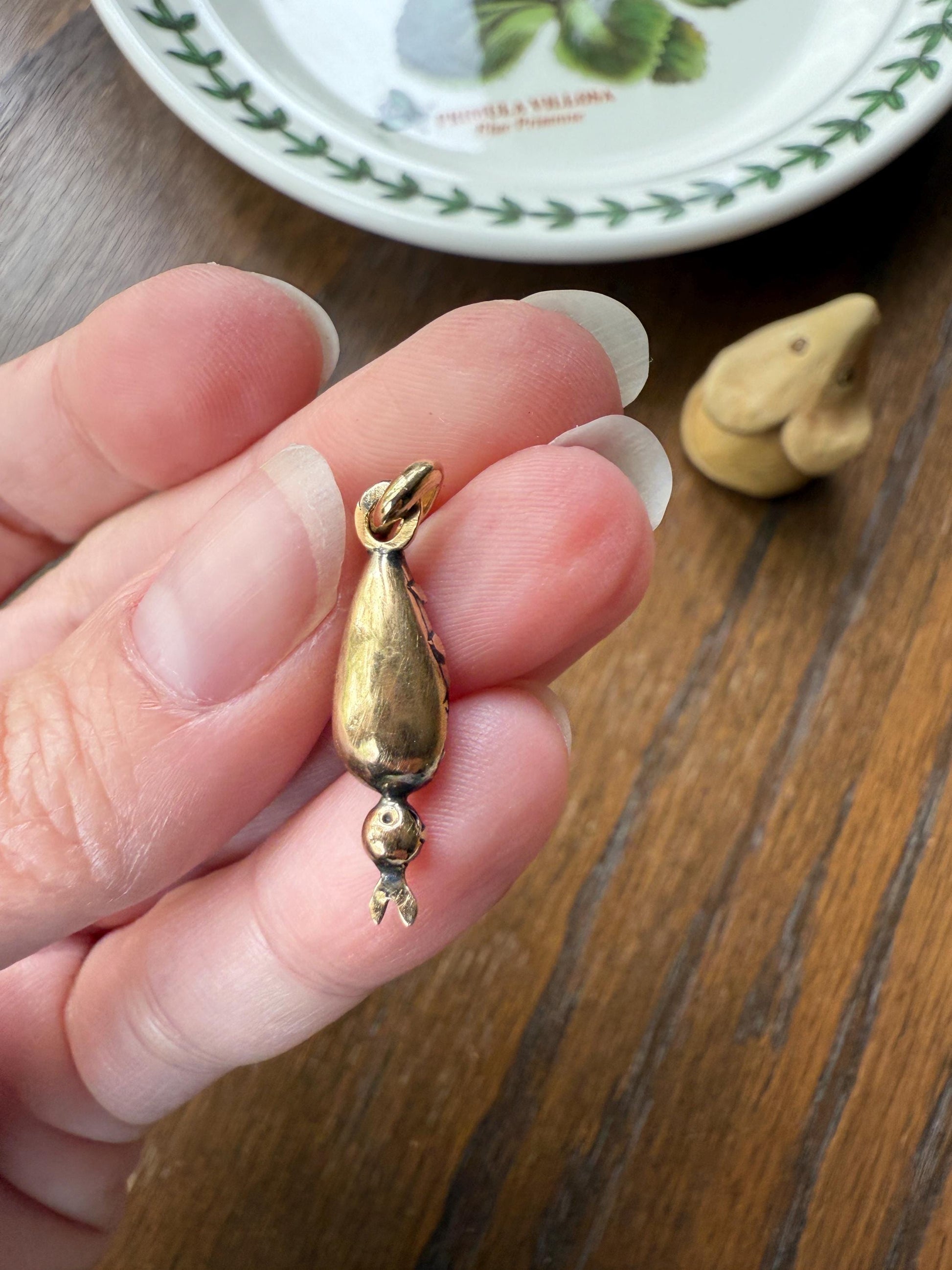 TEARDROP Victorian French Perpignan GARNET Pendant Charm Dangle Pendant Pear 18k Gold Rose Cut Closed Back Almandine Glowing Red Crimson
