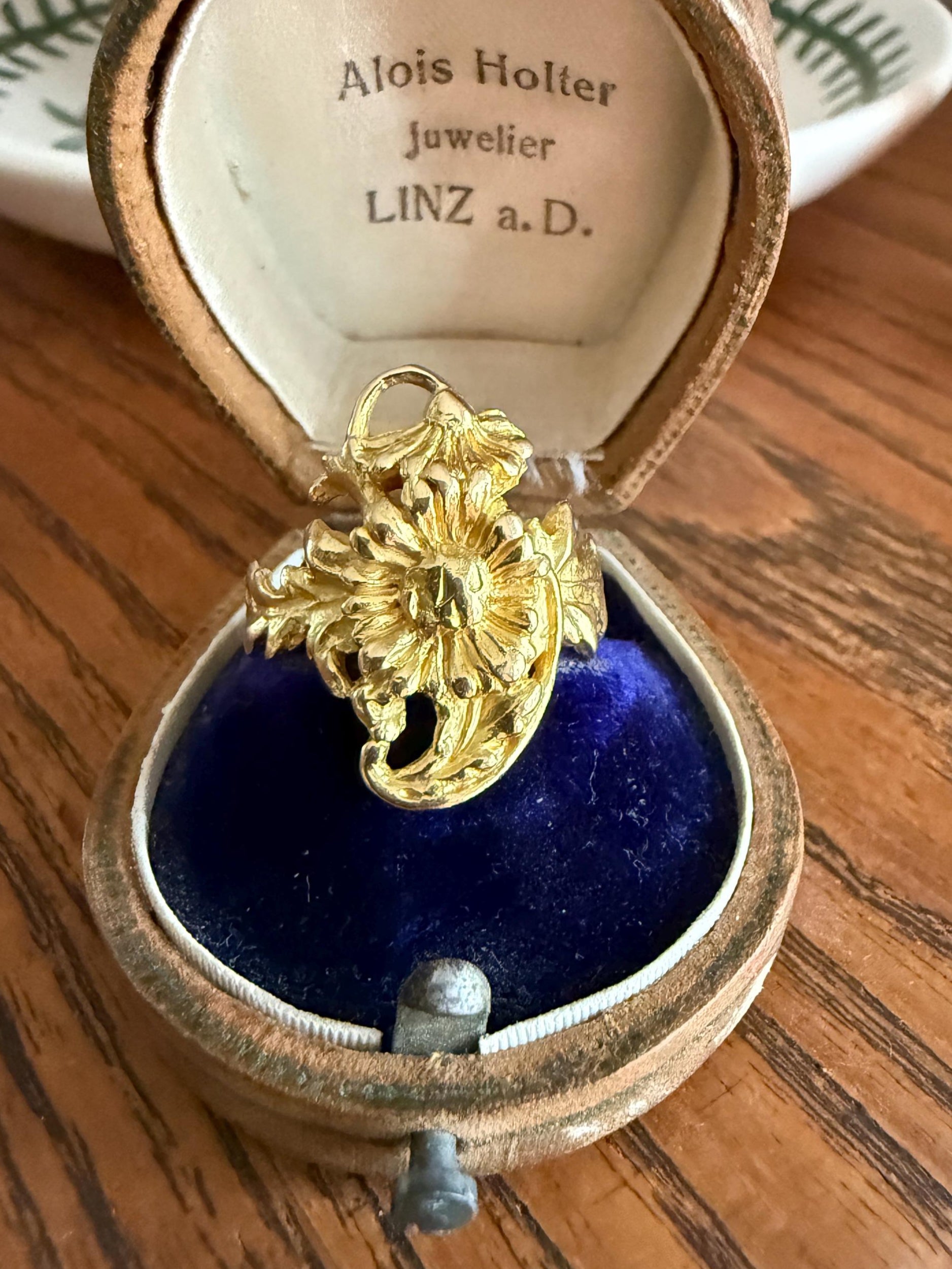 DAISY Large Scale ANTIQUE Figural Double Flower FRENCH Floral Ring 18k Gold Belle Epoque Romantic Gift Antique Art Nouveau Unique 3D