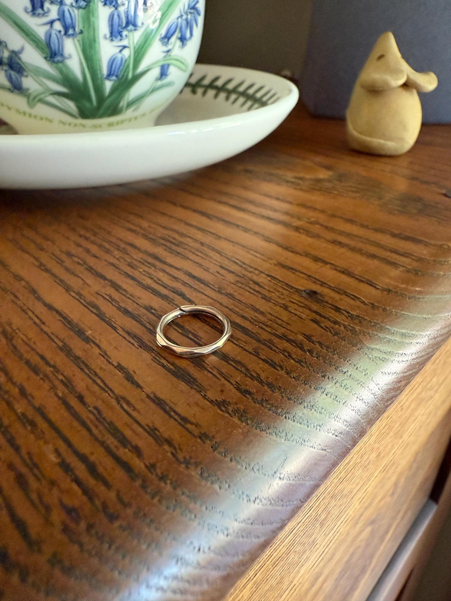 Faceted SPLIT Ring Pendant Holder Connector Antique 10k Warm Gold Beveled Victorian Jewelry Parts Findings Neckmess Neckstack