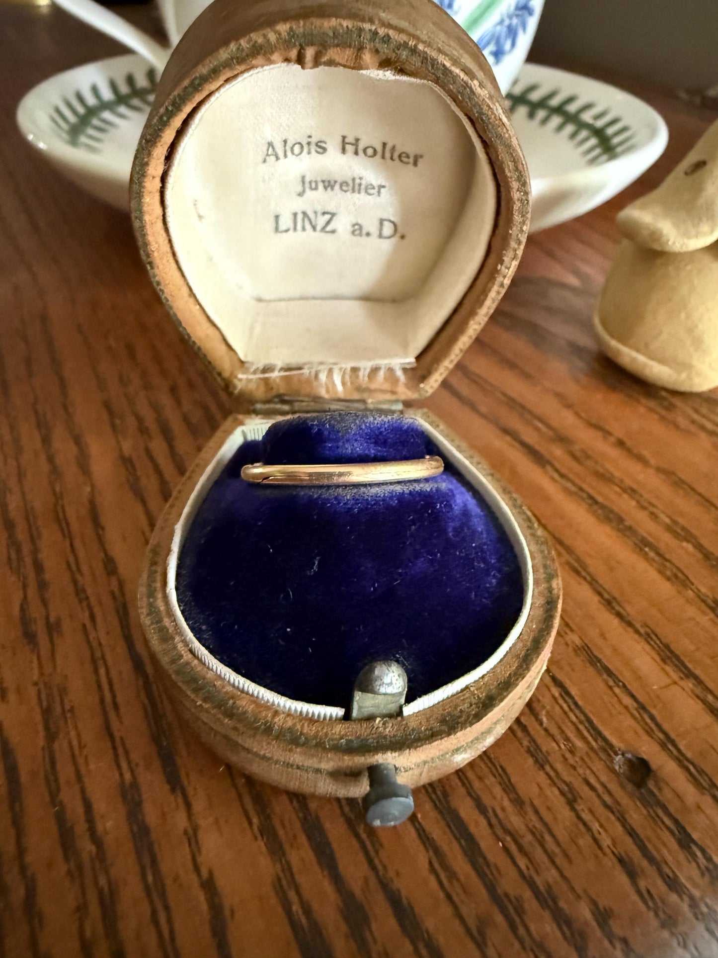 DATED 1839 Early VICTORIAN French Antique 18k Gold GIMMEL Twin Wedding Band Skinny Puzzle RiNG Donut Stacker Comfort Fit Gift Love Georgian