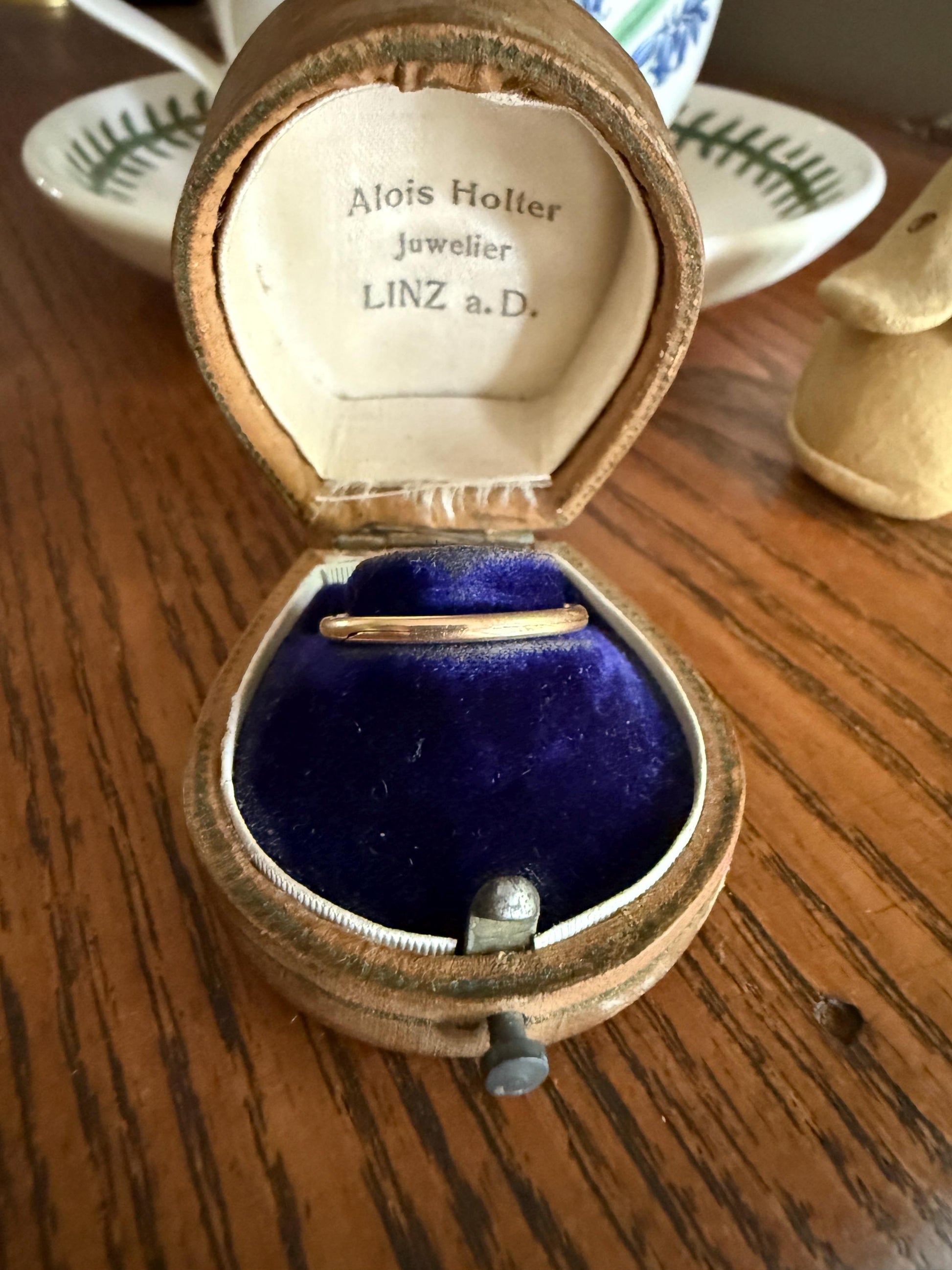 DATED 1839 Early VICTORIAN French Antique 18k Gold GIMMEL Twin Wedding Band Skinny Puzzle RiNG Donut Stacker Comfort Fit Gift Love Georgian