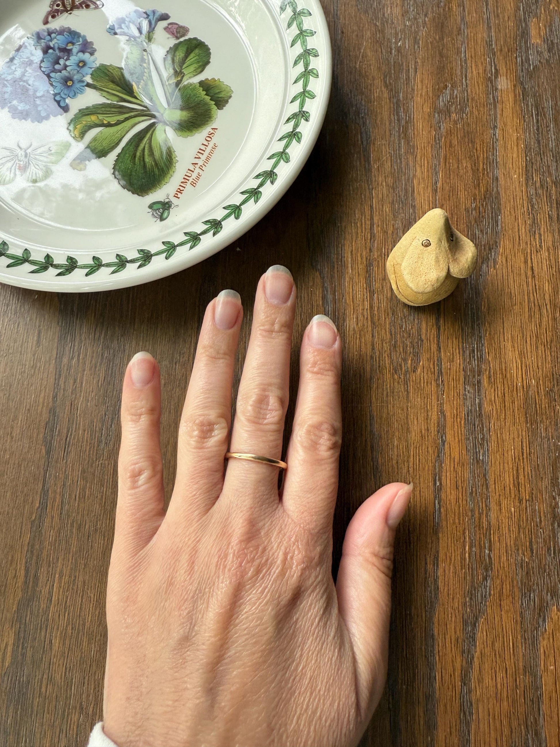DATED 1839 Early VICTORIAN French Antique 18k Gold GIMMEL Twin Wedding Band Skinny Puzzle RiNG Donut Stacker Comfort Fit Gift Love Georgian