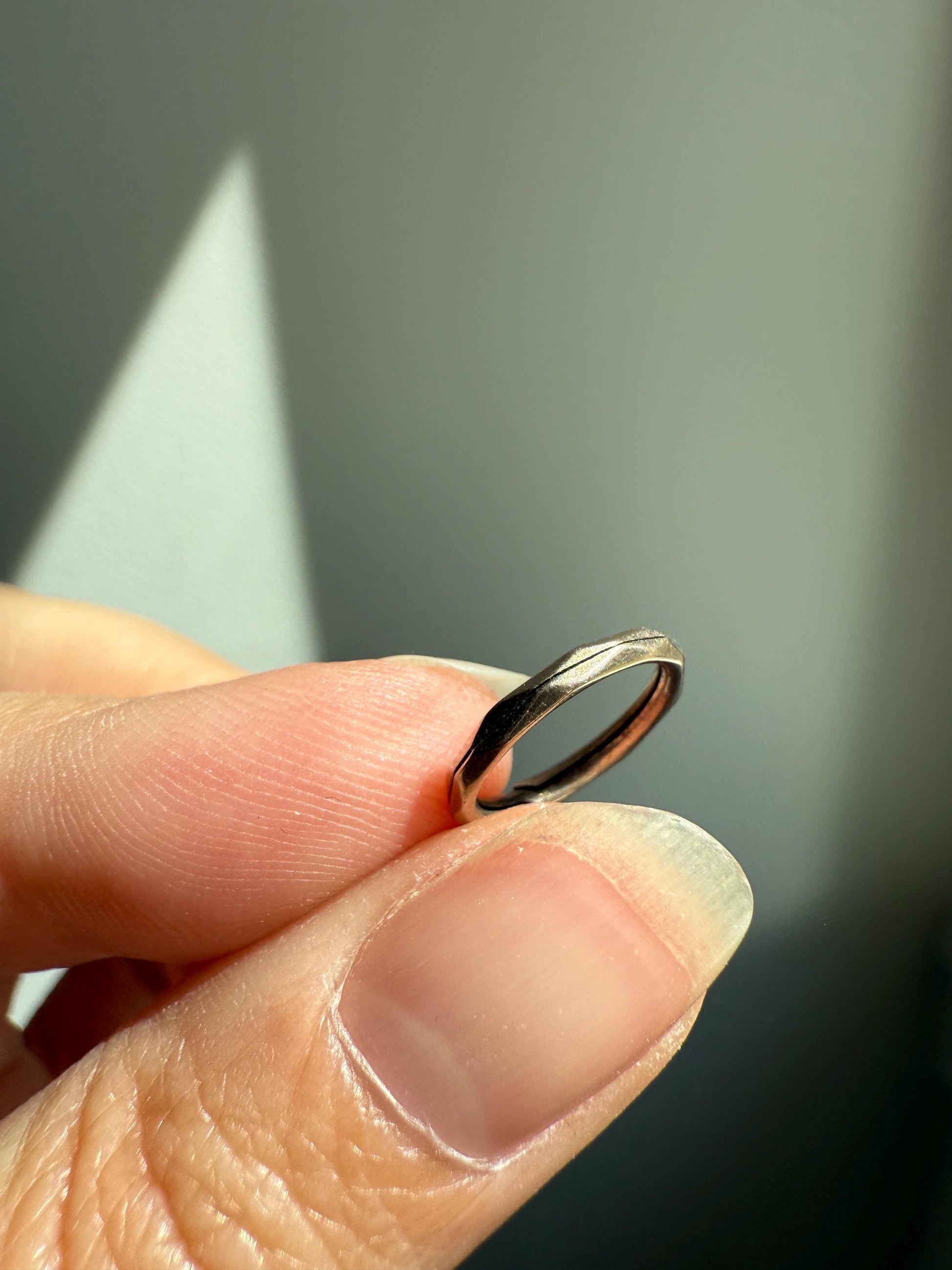 Faceted SPLIT Ring Pendant Holder Connector Antique 10k Warm Gold Beveled Victorian Jewelry Parts Findings Neckmess Neckstack