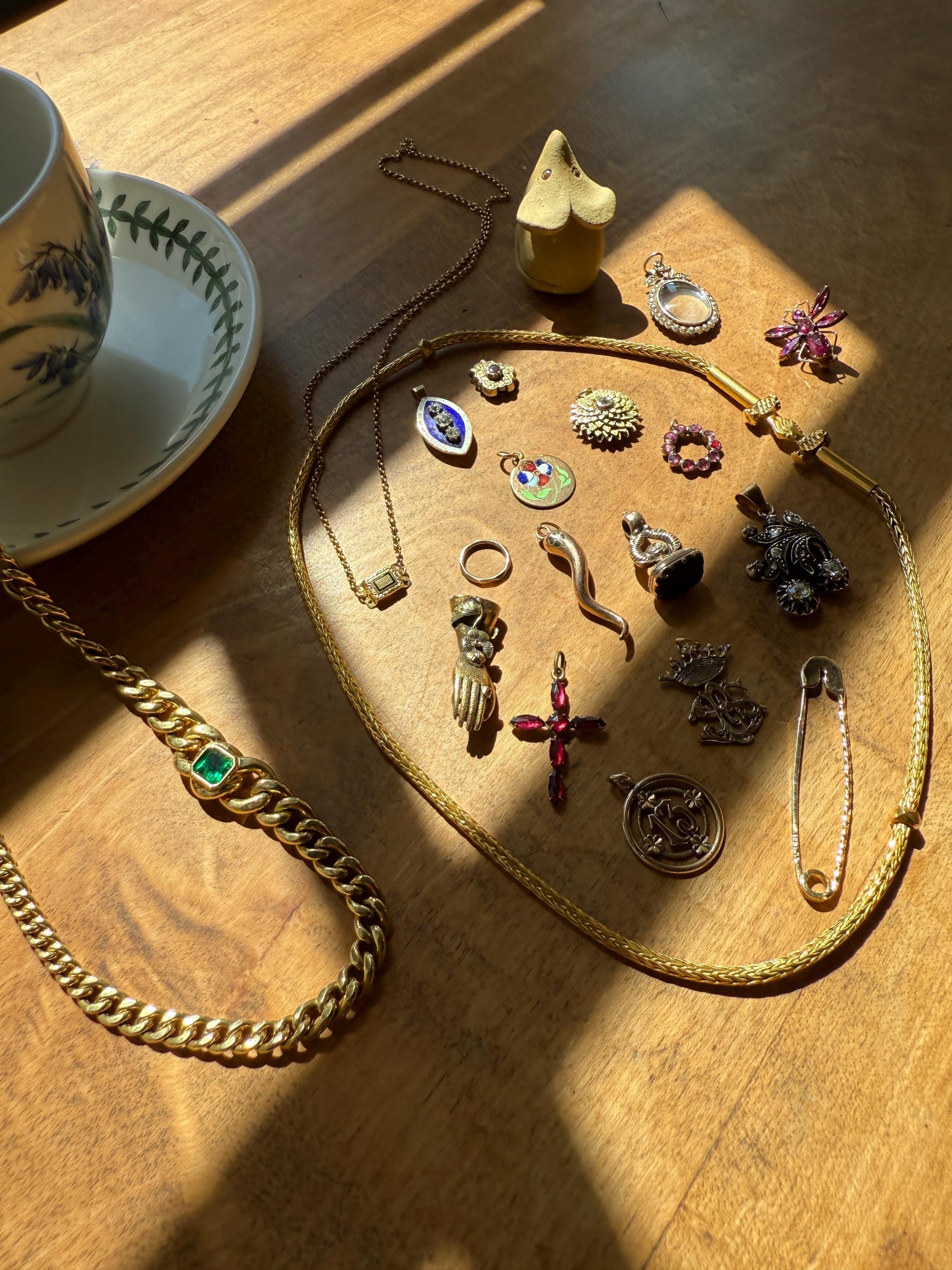 Faceted SPLIT Ring Pendant Holder Connector Antique 10k Warm Gold Beveled Victorian Jewelry Parts Findings Neckmess Neckstack