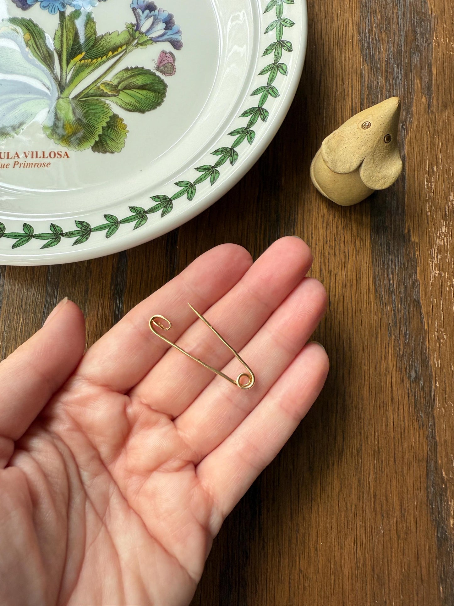 Antique c1923 Safety Pin Brooch Figural 18k Gold Bar Pendant Charm Holder Art Deco Extender Connector Parts Neckmess Neckstack Useful Gift