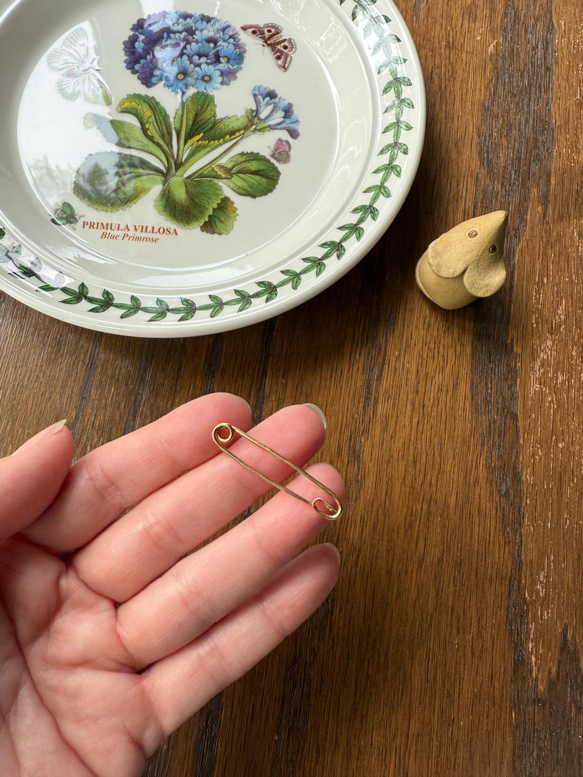 Antique c1923 Safety Pin Brooch Figural 18k Gold Bar Pendant Charm Holder Art Deco Extender Connector Parts Neckmess Neckstack Useful Gift