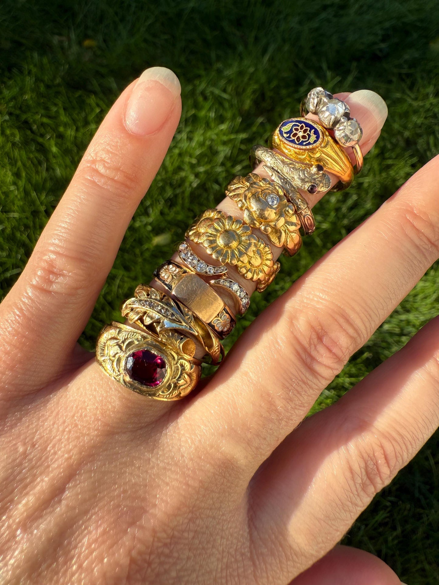 BRANCH Vine Leaf Wood Tree Rose Cut Diamonds Figural Victorian Band 14k Gold Figural Ring Comfort Fit 3D Donut Stacker Band Sentimental Gift